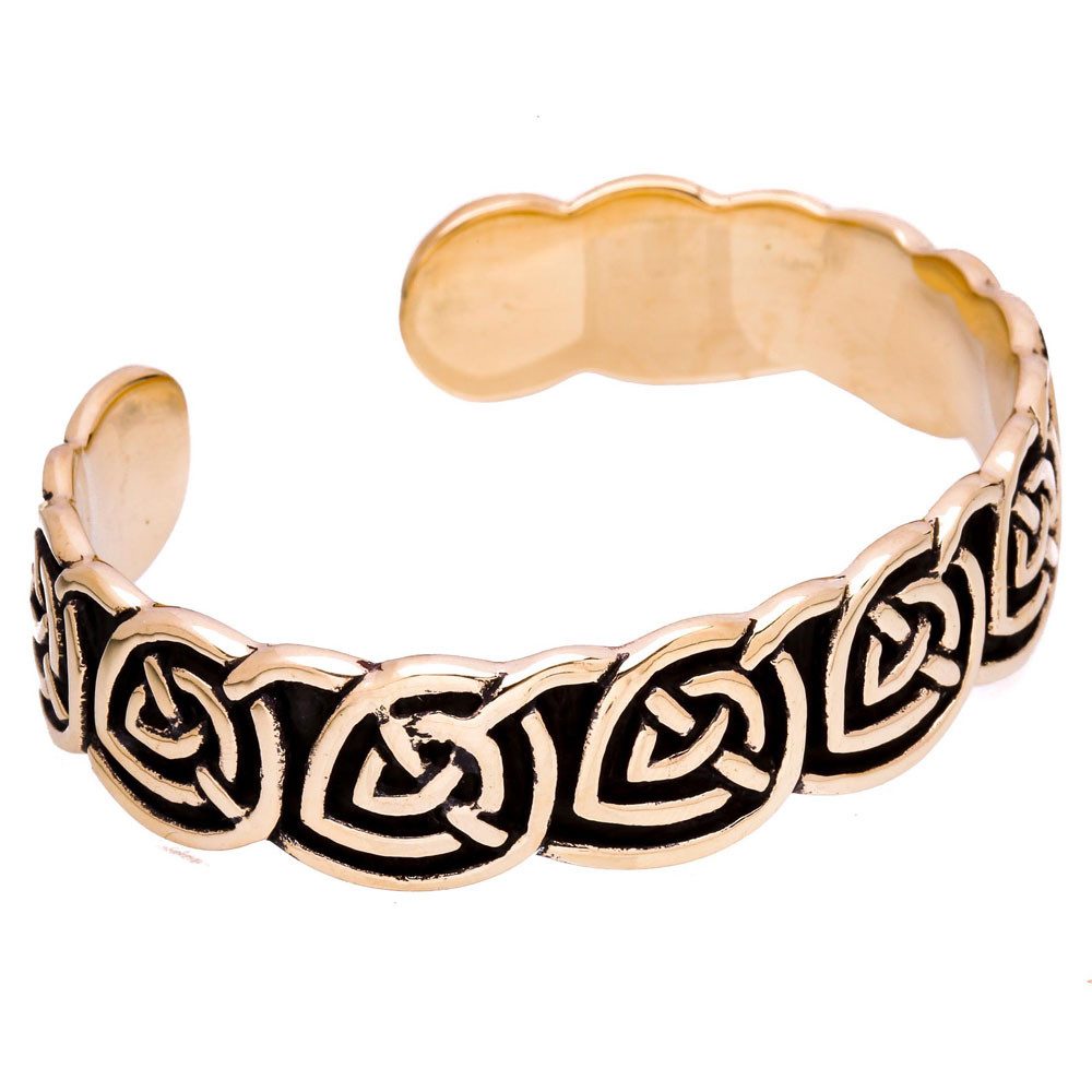 HOPLO Armband Armreif Celtic massiv Bronze Schmuck