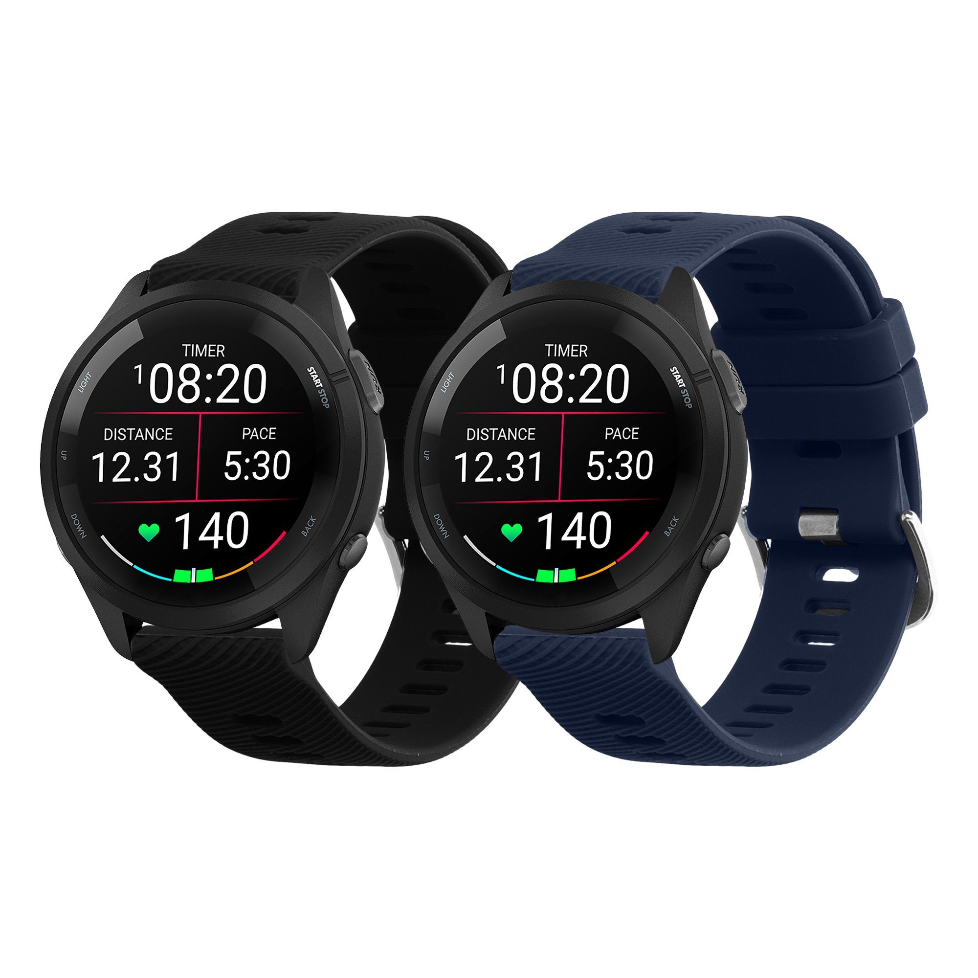 kwmobile Uhrenarmband 2x Sportarmband für Garmin günstig online kaufen