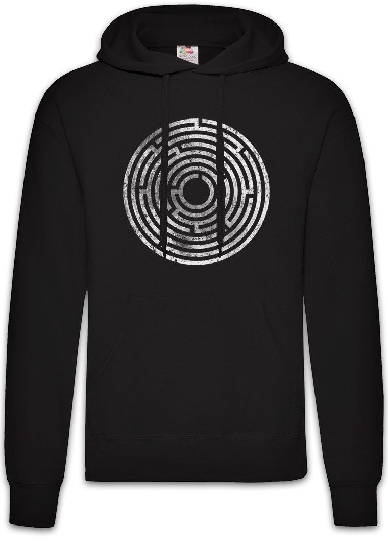 Hoodie Circle Maze Herren Hoodie Kreis Kreisel Spirale Hypnose Hypnotiseur
