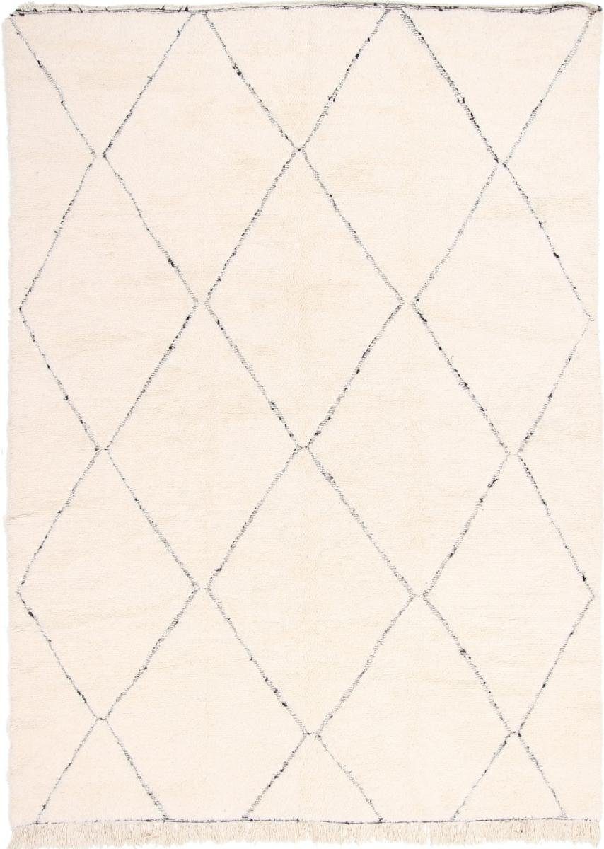 Orientteppich Berber Beni Ourain 247x349 Handgeknüpfter Moderner Orientteppich, Nain Trading, rechteckig, Höhe: 20 mm