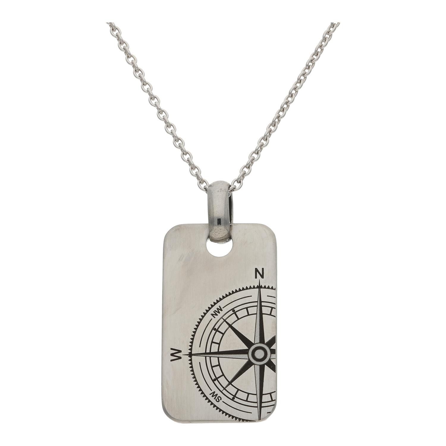 JuwelmaLux Kettenanhänger JuwelmaLux Anhänger Kompass Edelstahl JL32-02-0183 (1-tlg), Schmuckanhänger
