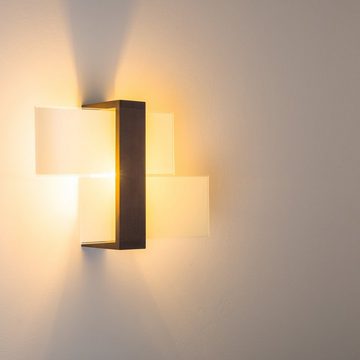hofstein Wandleuchte Design Wandleuchte Flur Leuchten Holz Schlaf Wohn Zimmer Lampen Made