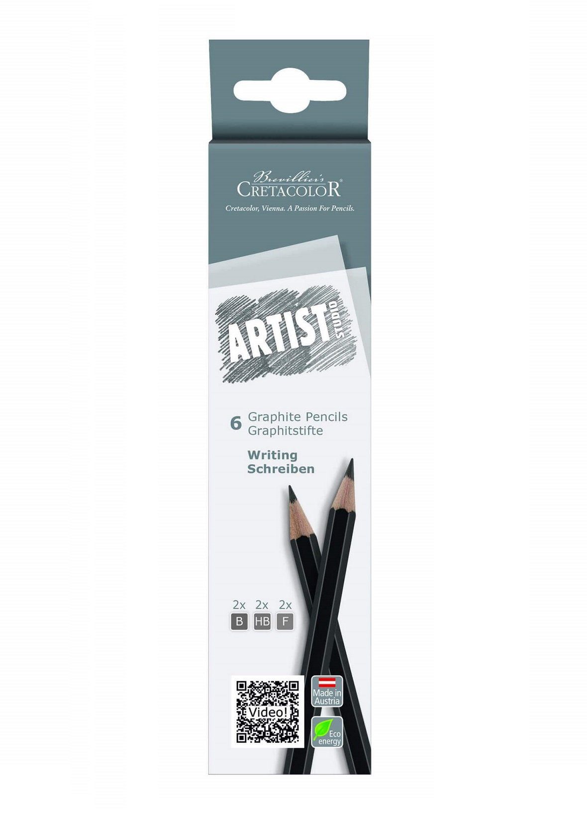 Brevilliers Cretacolor Bleistift Graphitstifte zum Schreiben, Perfekt zum Skizzieren und Zeichnen - Made in Austria