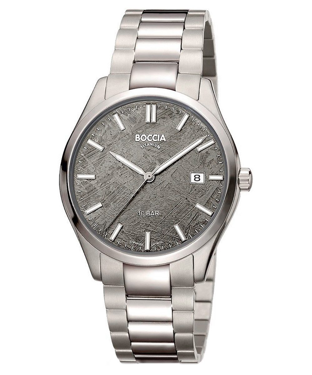 Boccia Quarzuhr für Titan/Dunkelgrau