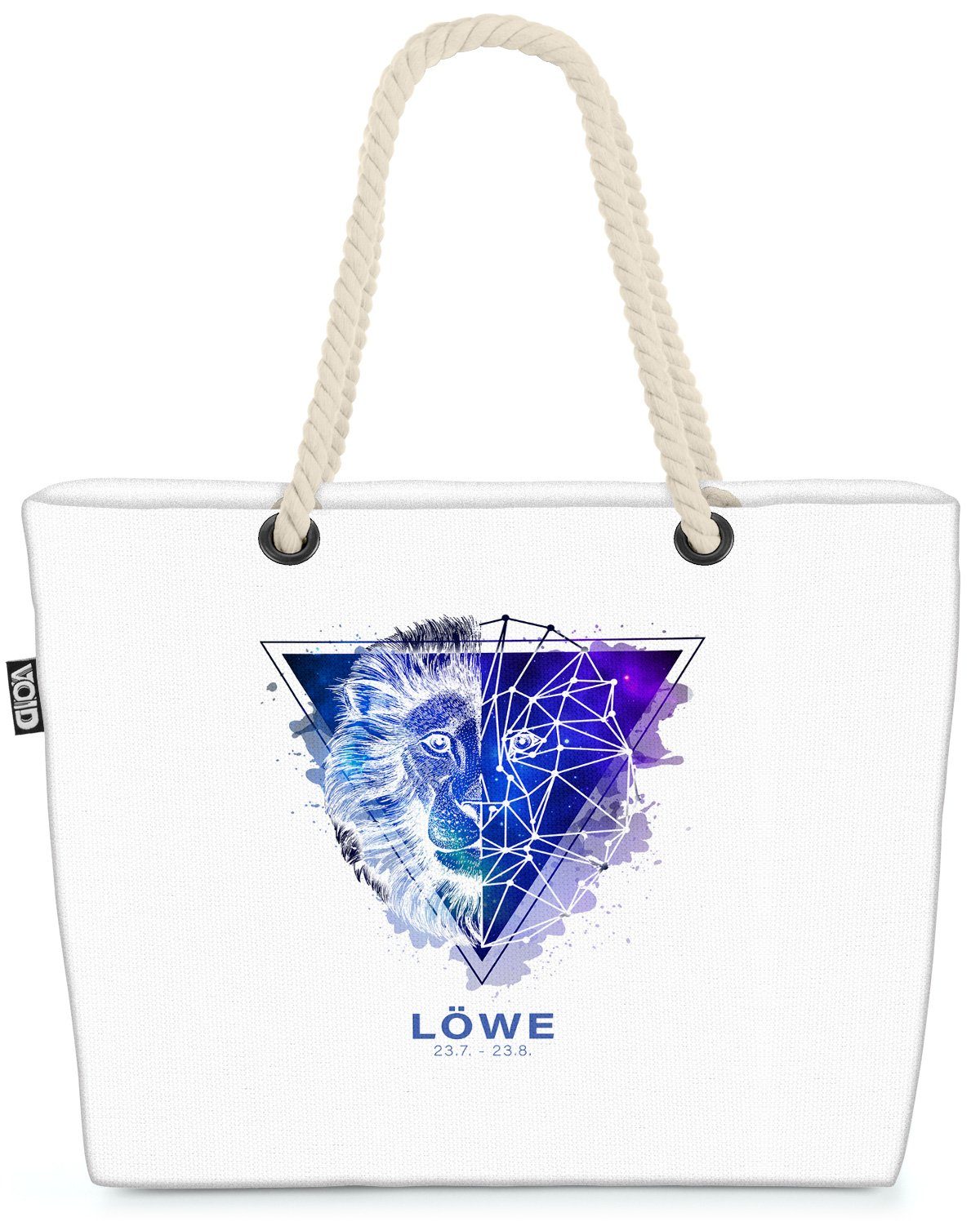 Horoskop VOID (1-tlg), Strandtasche Löwe Horoskop Löwe Sterne Sternzeichen Sternzeichen Sterne A