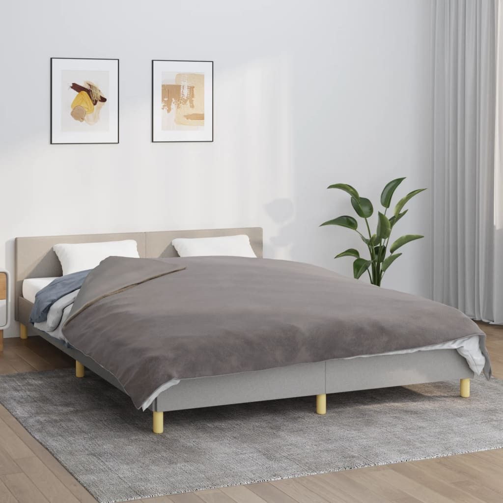 vidaXL Einziehdecke 200 x 200 cm Gewichtsdecke mit Bezug Grau 200x200 cm 9 kg Stoff Bettde