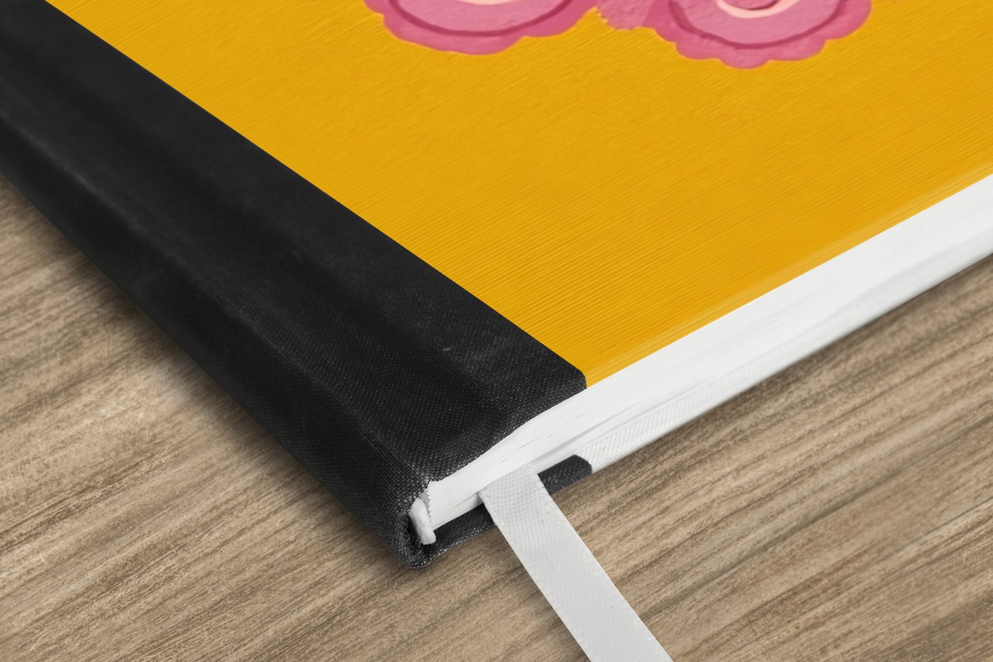 Thumbnail - MuchoWow Notizbuch Lilie - Orange - Rahmen - Oval, Notebook, Notizblock a5, Tagebuch, Journal Liniert