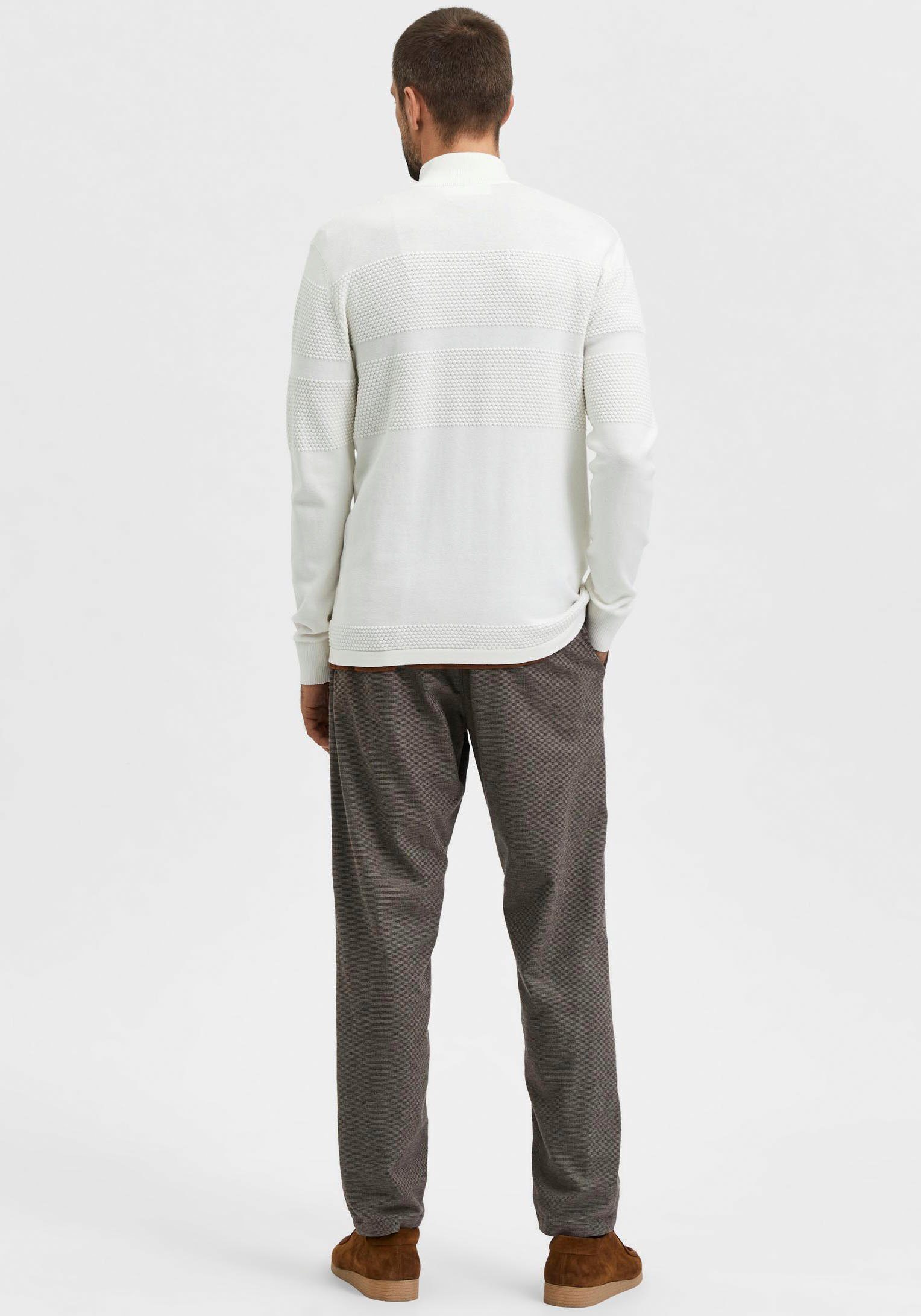 KNIT Trageangenehmes Material ZIP, HALF SELECTED MAINE HOMME Troyer