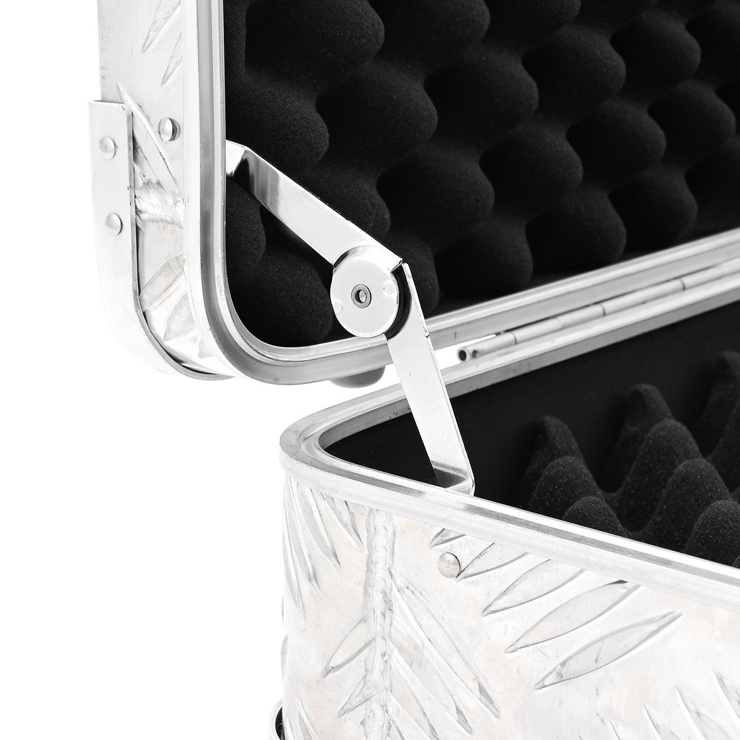 ALUBOX Koffer Schutzkoffer Aluminium Riffelblech, ohne Rollen