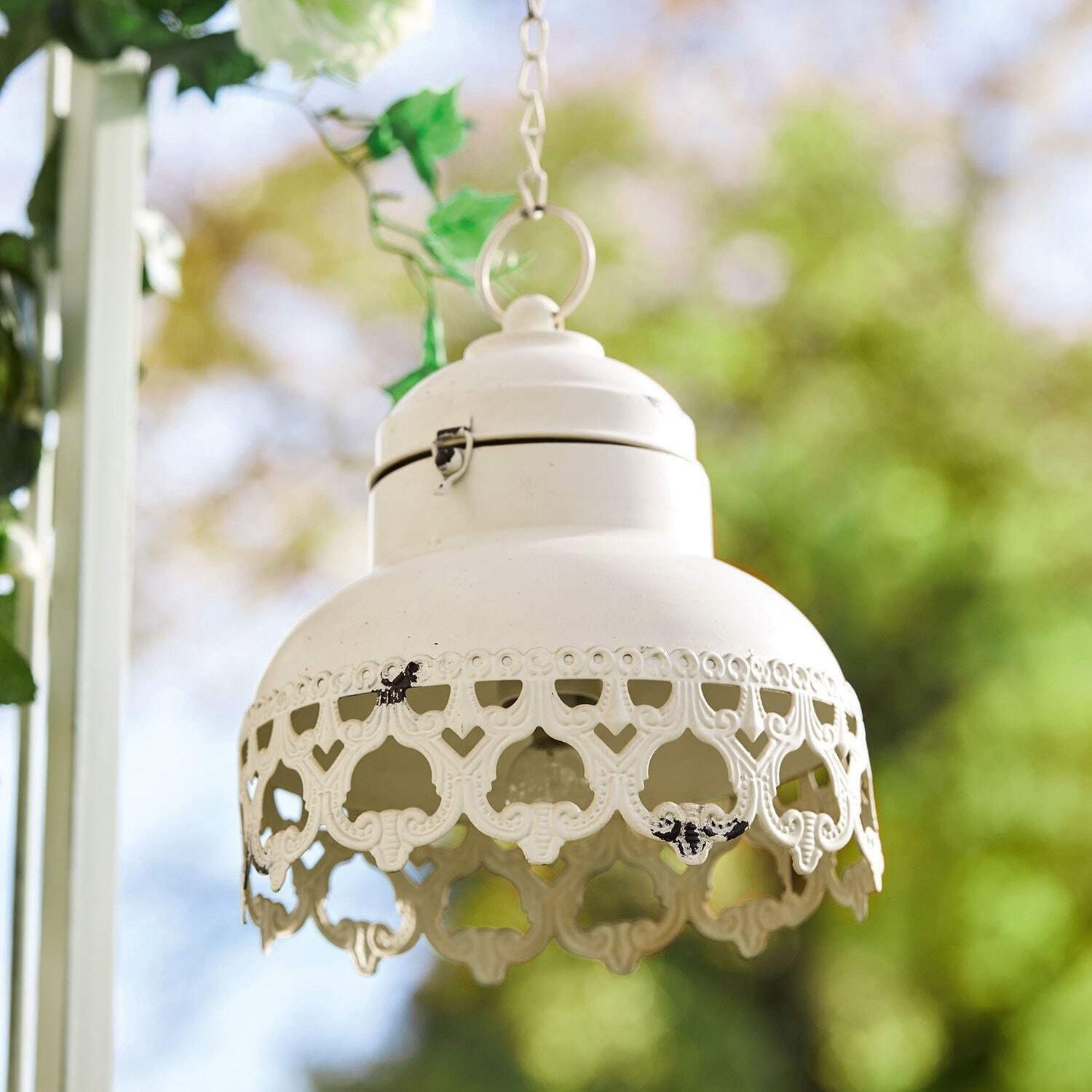 Mirabeau LED Laterne LED-Laterne Cornell antikweiß