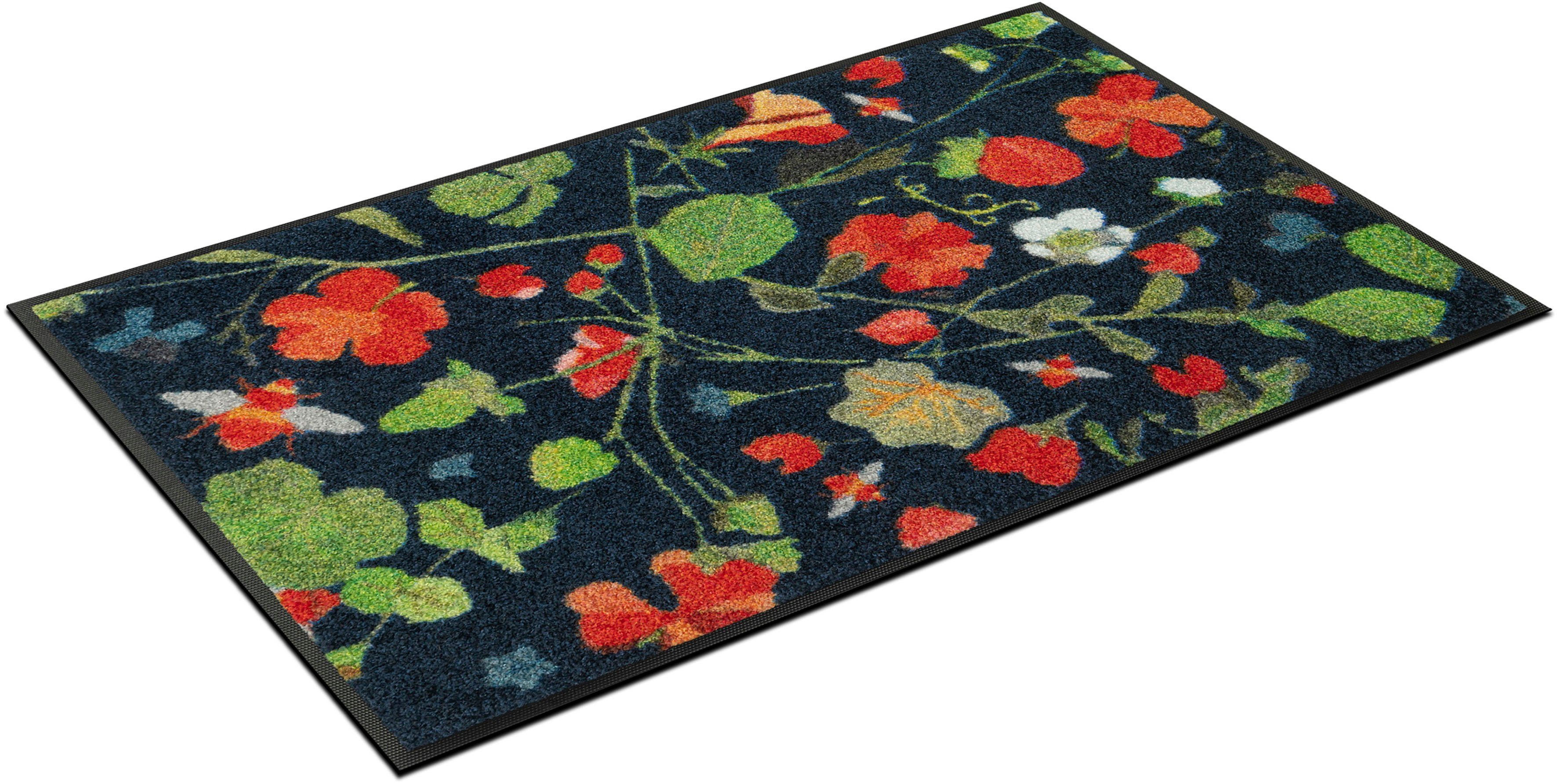 Fußmatte Garden Bee, wash+dry by KleenTex, rechteckig, Höhe 7 mm