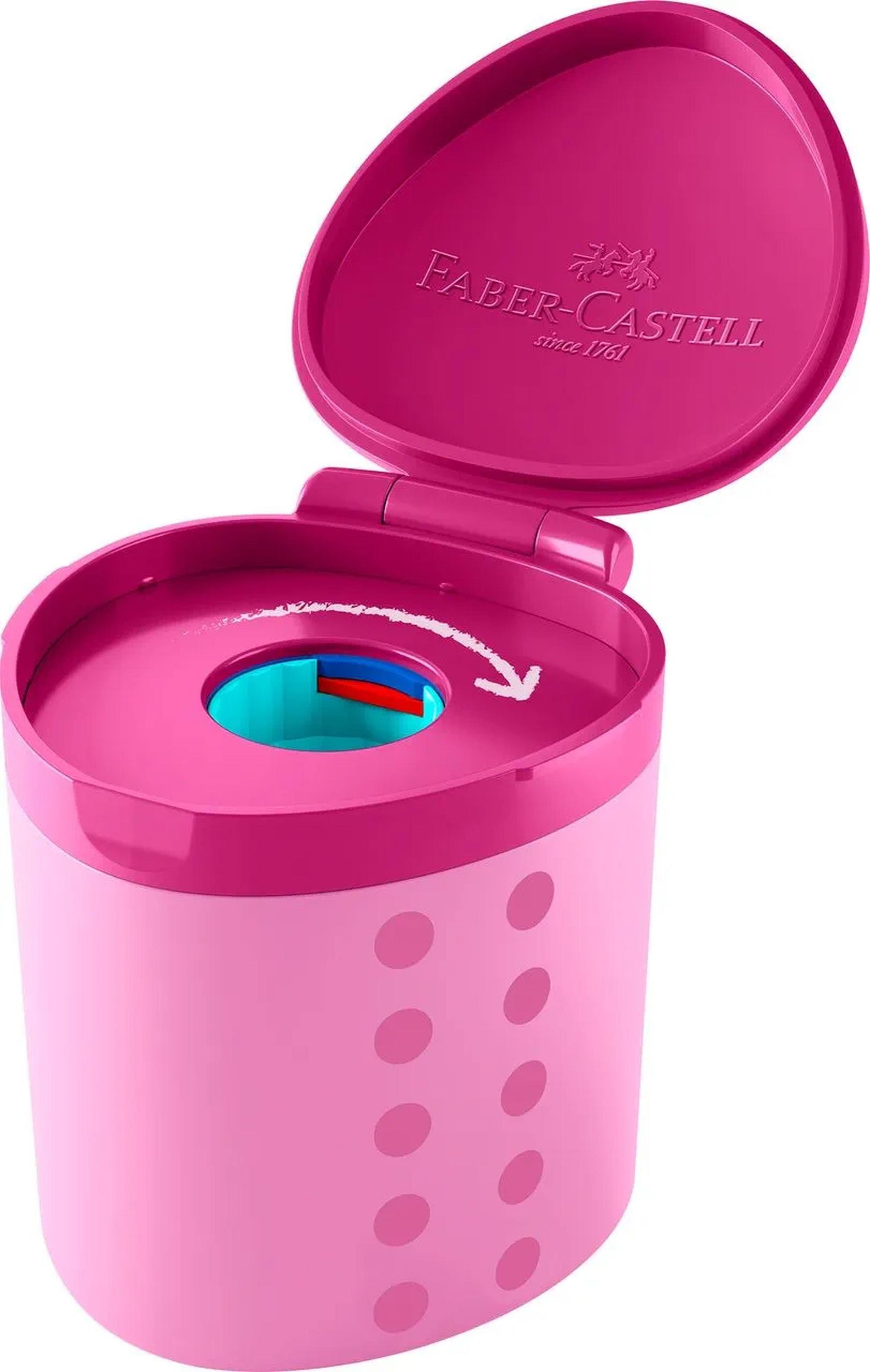 Faber-Castell Anspitzer Spitzdose für Kinder in Pink