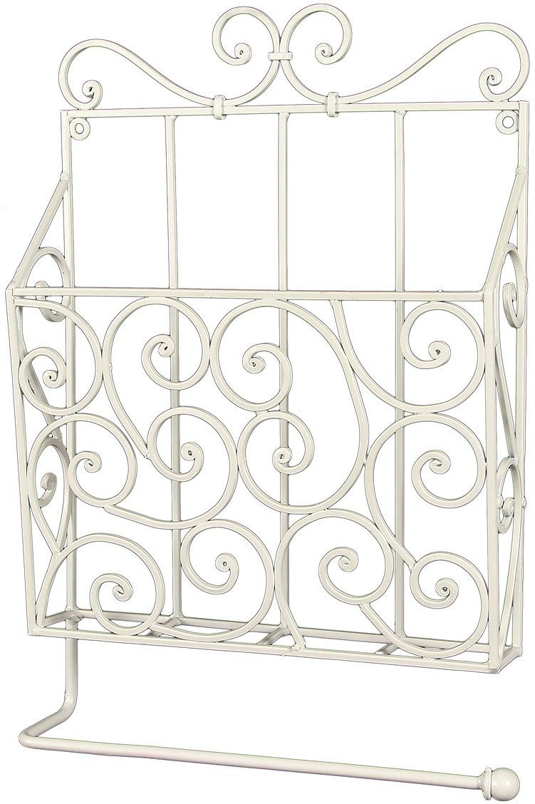 Ambiente Haus Deko-Wandregal Zeitungs-/Toilettenrollenhalter - weiß, 1-tlg. günstig online kaufen