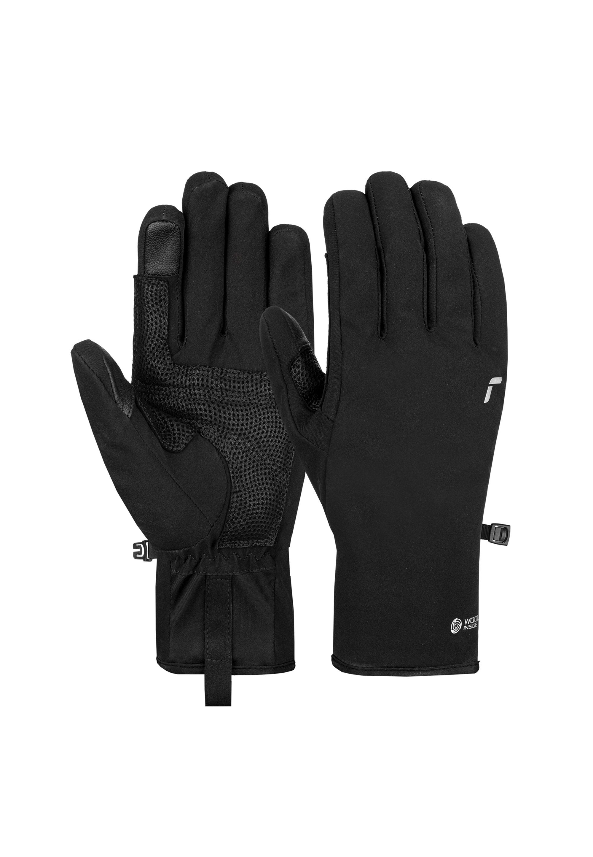 Reusch Skihandschuhe Trooper TOUCH-TEC™ Lady aus winddichtem Material,  Softshell-Premium