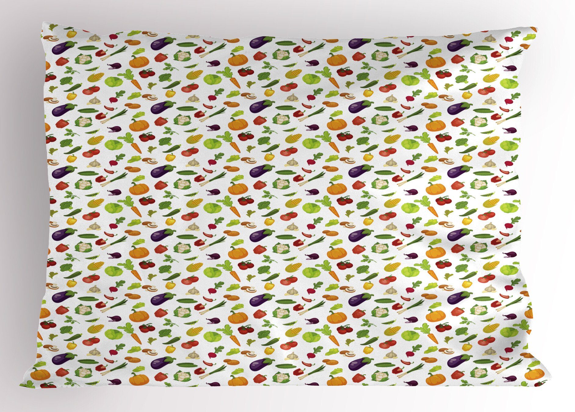 Abakuhaus Gedruckter Stück), Queen Essen Gemüse (1 Kissenbezüge Dekorativer Und Size Früchte Kopfkissenbezug, Frisches
