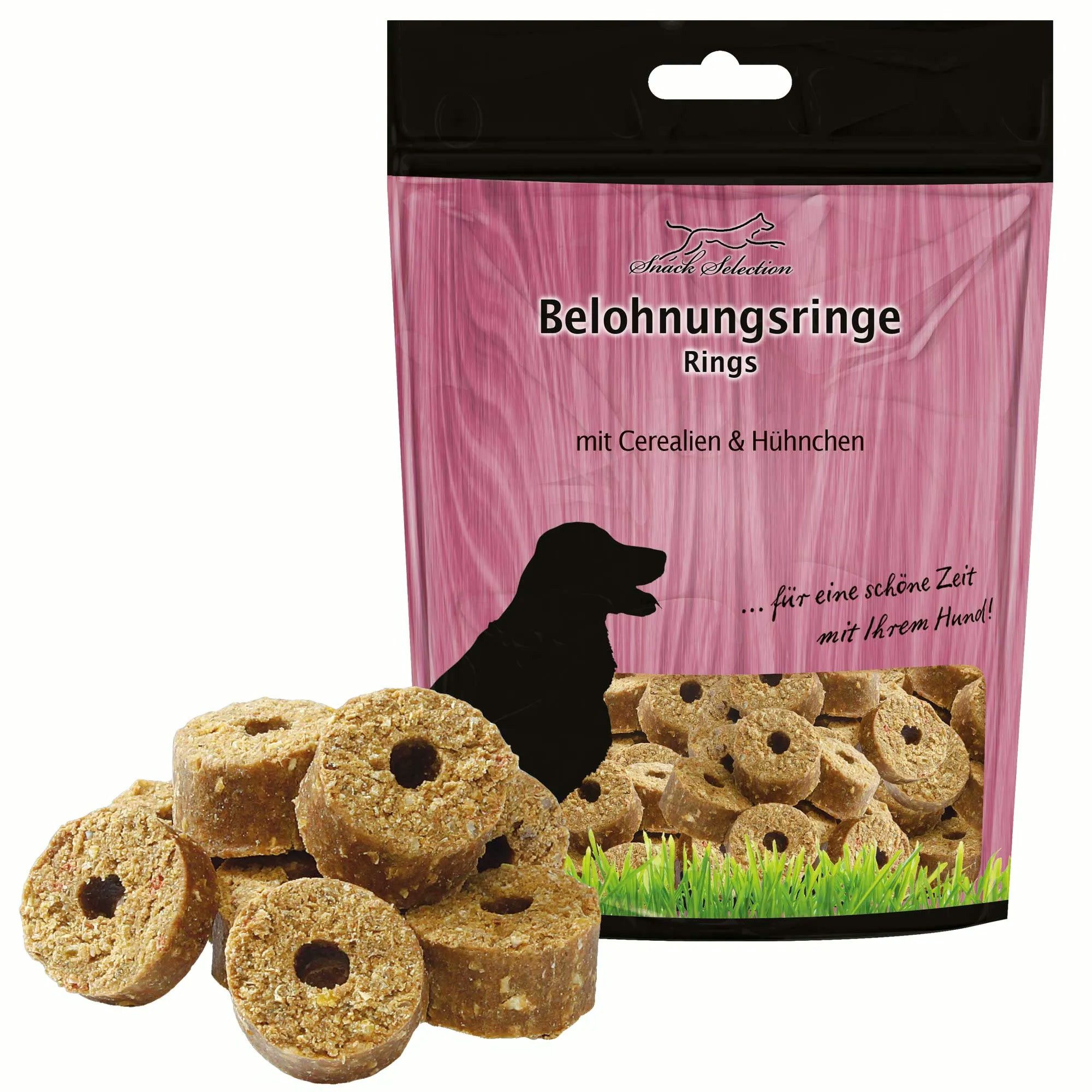 Schecker Belohnungsringe Cerealien & Hühnchen, weicher Hundesnack, Snack für: Hunde, energiereich und sättigend