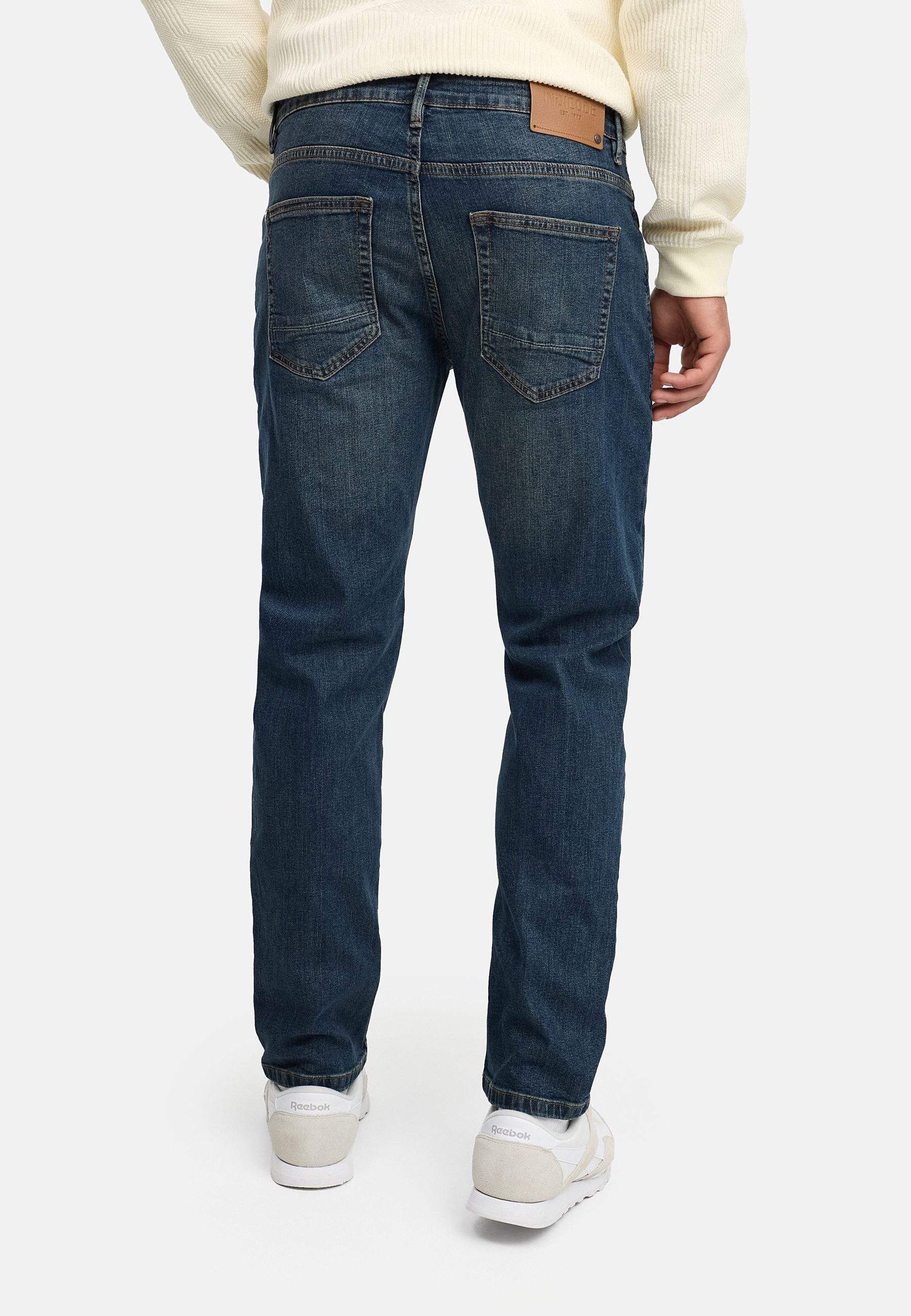 Indicode Regular-fit-Jeans Herren Texas Jeanshose Hose Herrenhose Jeanshose im Five-Pocket Stil