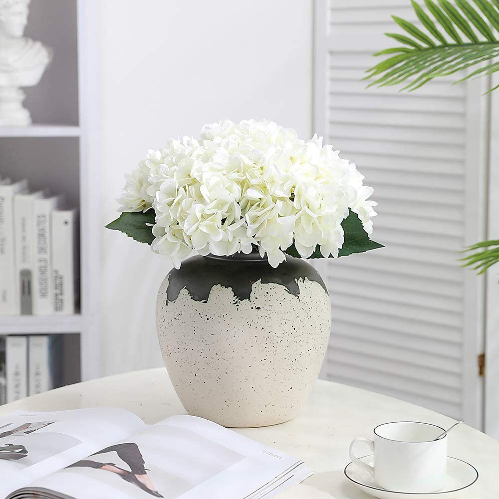 Hortensie-Blume, Höhe realistische Kunstblume 46 cm Blumensträuße, GelldG, Künstliche Kunstblume,