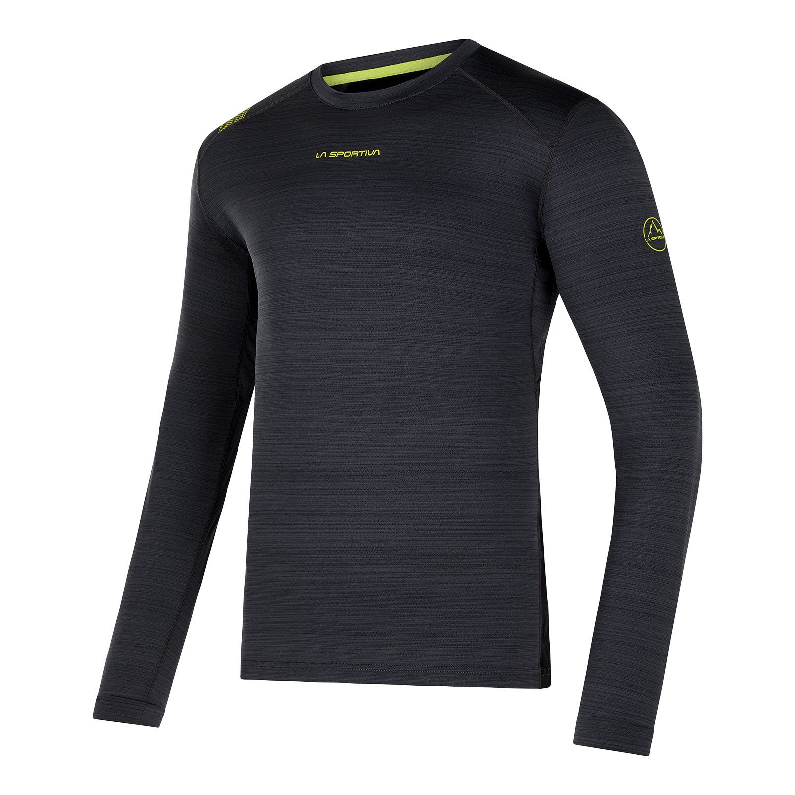 La Sportiva Langarmshirt mit lime carbon punch Tour Long Sleeve Flatlocknähten M 900729 