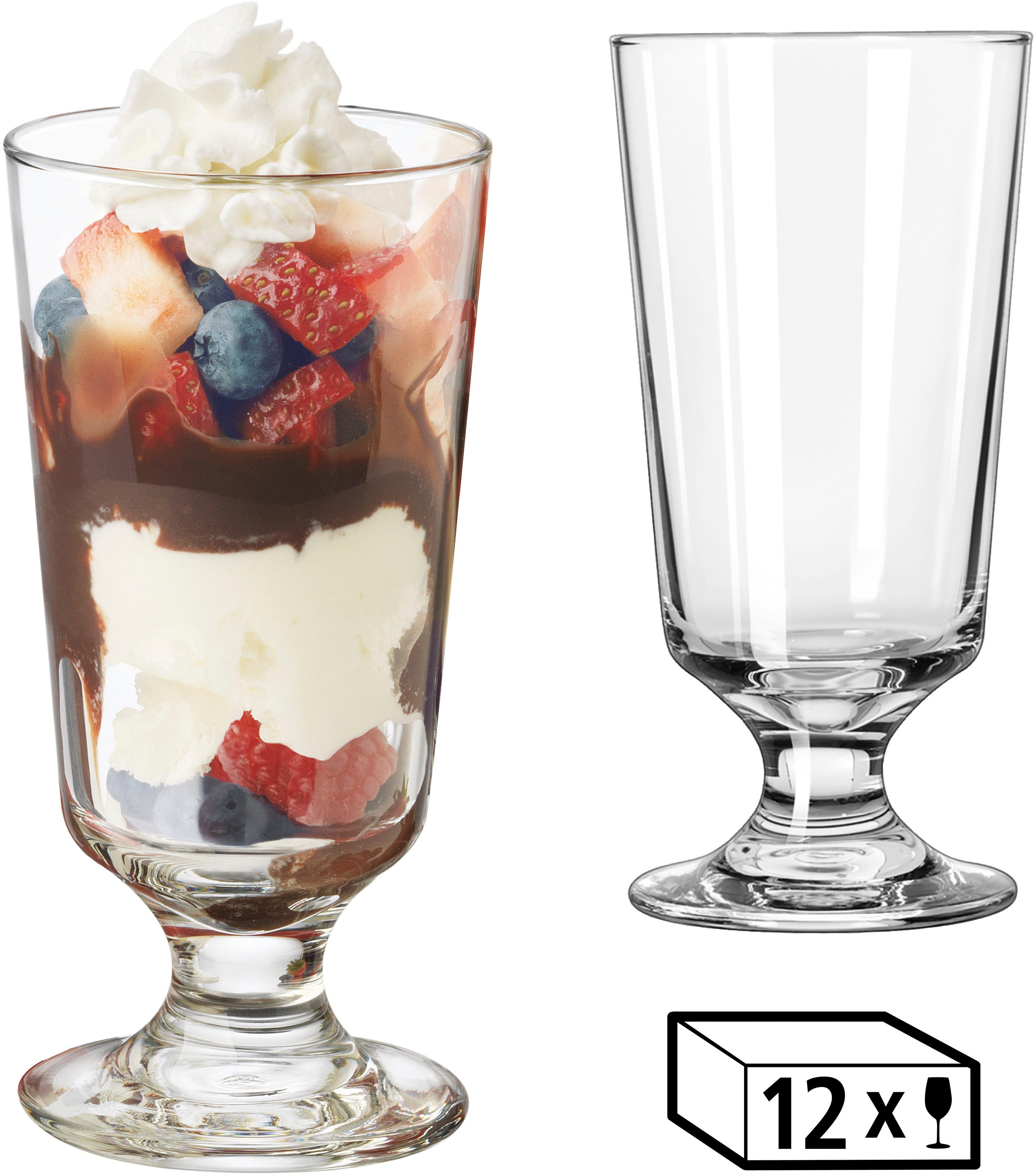 LIBBEY Gläser-Set Libbey Highballglas 12er Set -EMBASSY-, Glas, 296 ml, hochwertig verarbeitet, im modernen Design