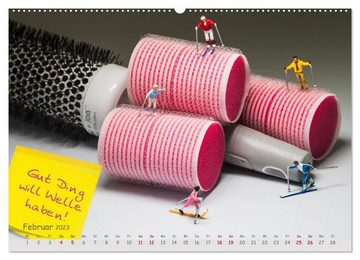 CALVENDO Wandkalender Hairliche Sprüche für alle Haareszeiten (Premium, hochwertiger DIN A2 Wandkalender 2023, Kunstdruck in Hochglanz)