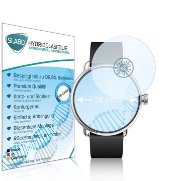 SLABO Schutzfolie antibakterielle flexible Hybridglasfolie, Armbanduhren Smartwatches (Kreisrund, Durchmesser: Ø 38 mm)