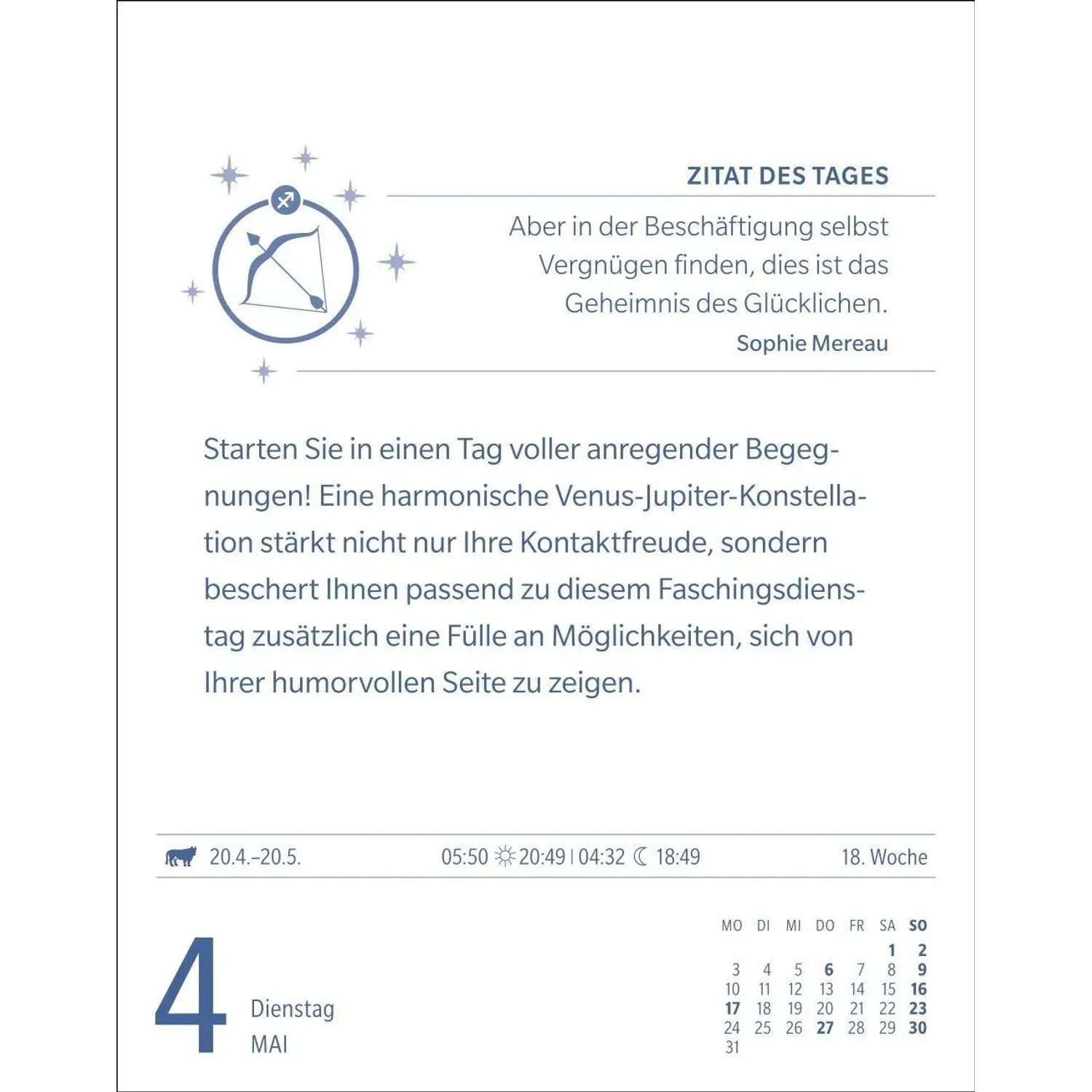 Harenberg Kalender Verlag Abreißkalender Schütze Sternzeichenkalender 2027 - Tagesabreißkalender - Ihr...