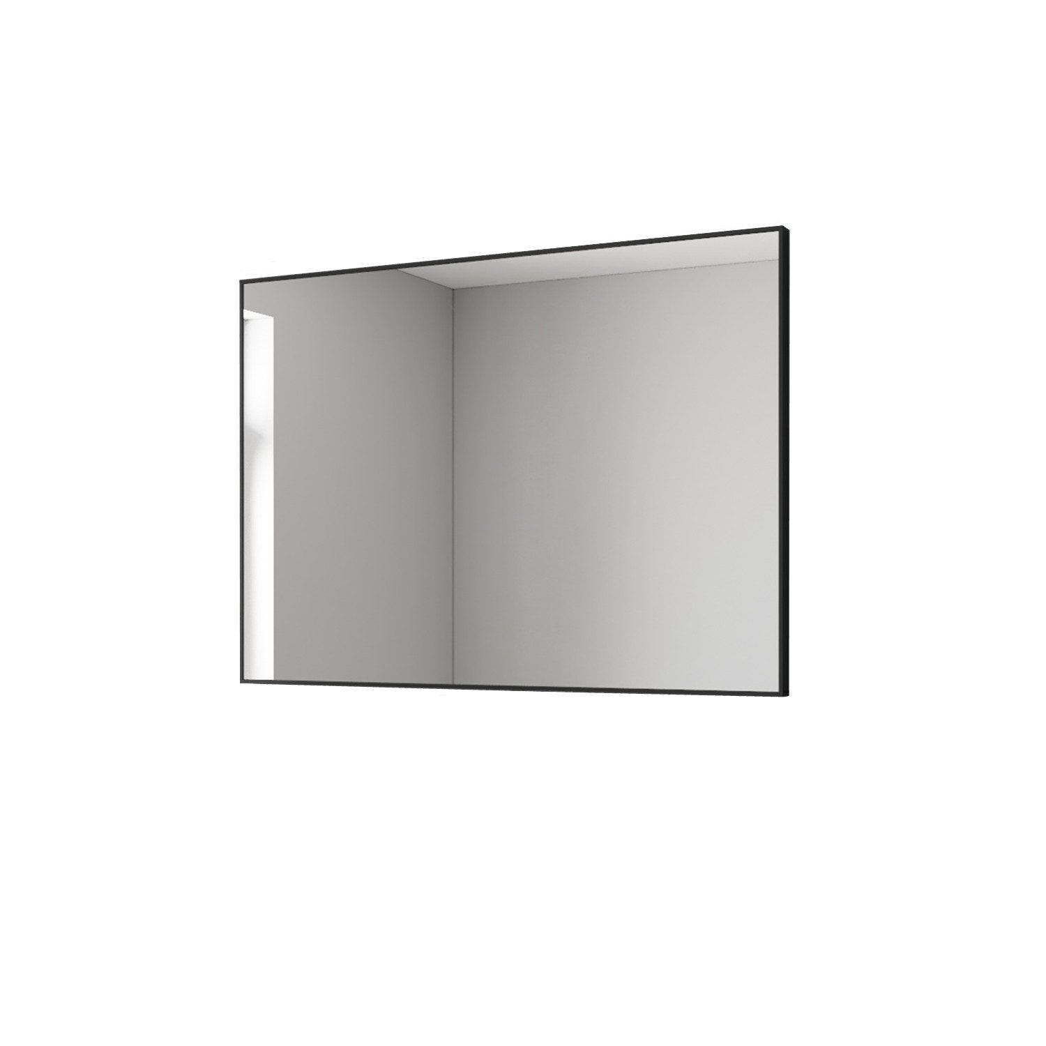 AQUALAVOS Wandspiegel Wandspiegel Schwarz Metall Badezimmer günstig online kaufen