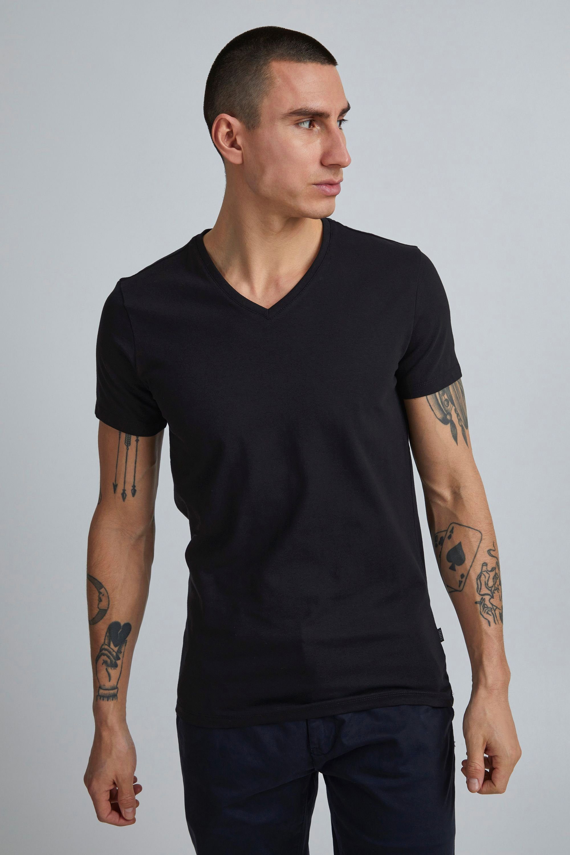 Casual Friday T-Shirt CFLincoln - 20503062 T-Shirt mit V-Ausschnitt Black (50003) | T-Shirts