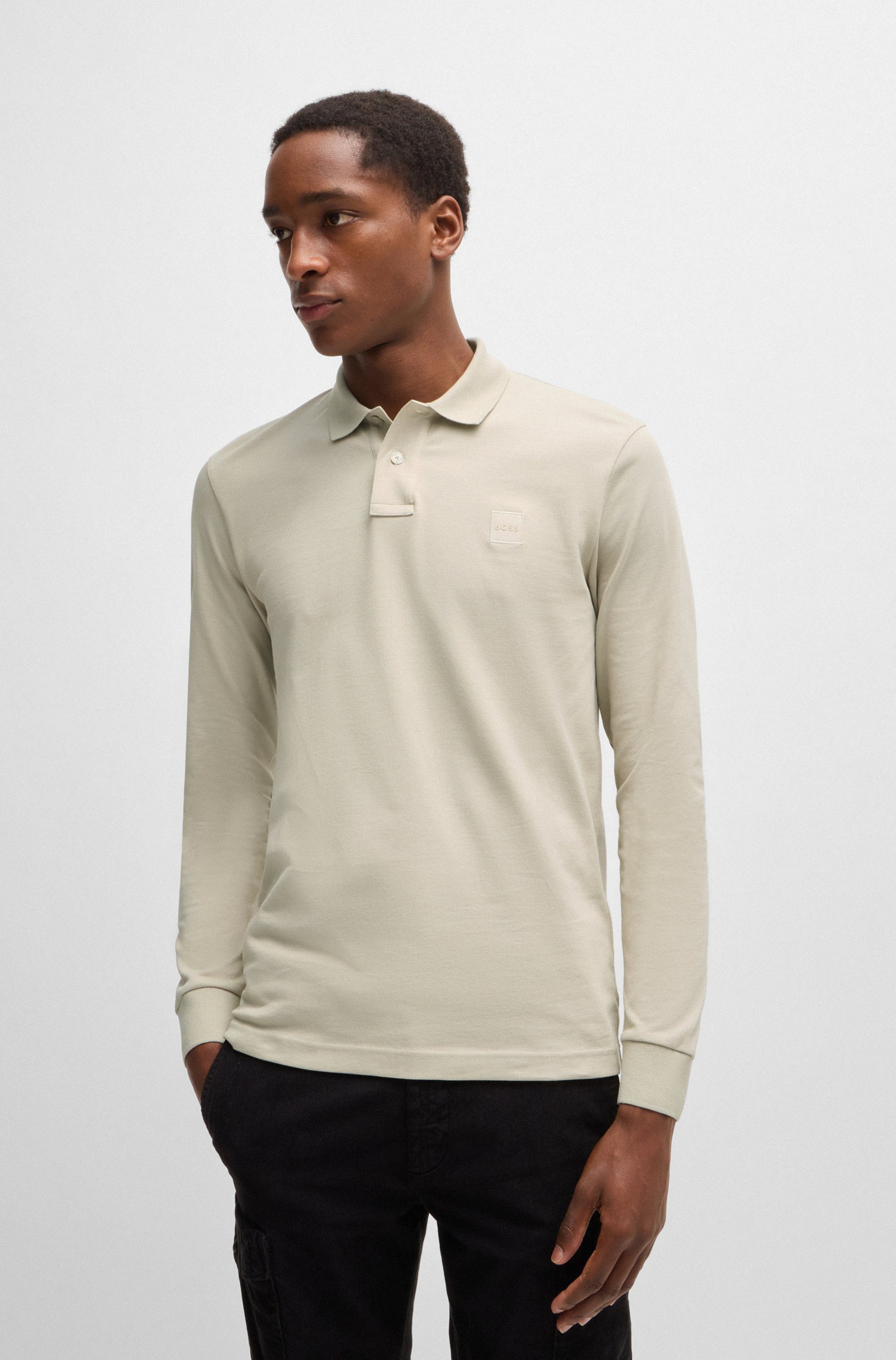 BOSS ORANGE Poloshirt Passerby mit BOSS-Logobadge