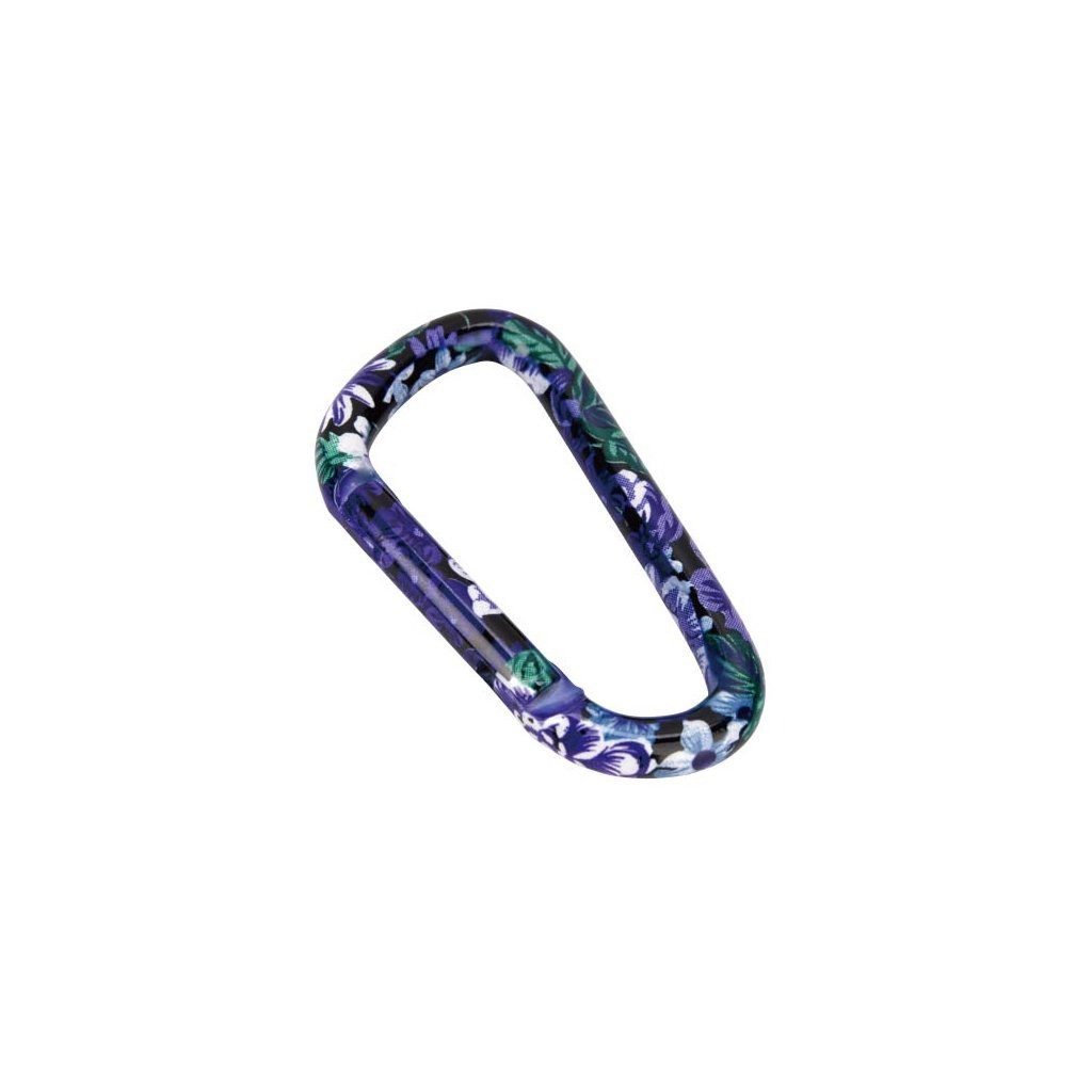 Munkees Karabiner Flower Clip aus Aluminium einzeln, (Einzelartikel, 1 St), Leichter Aluminium-Clip im Flower-Design für Alltag und Outdoor
