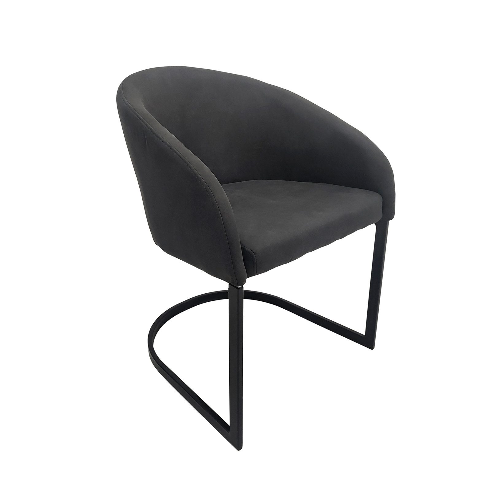 HTI-Living Freischwinger Stuhl Vemal Schwarz (Stück, günstig online kaufen