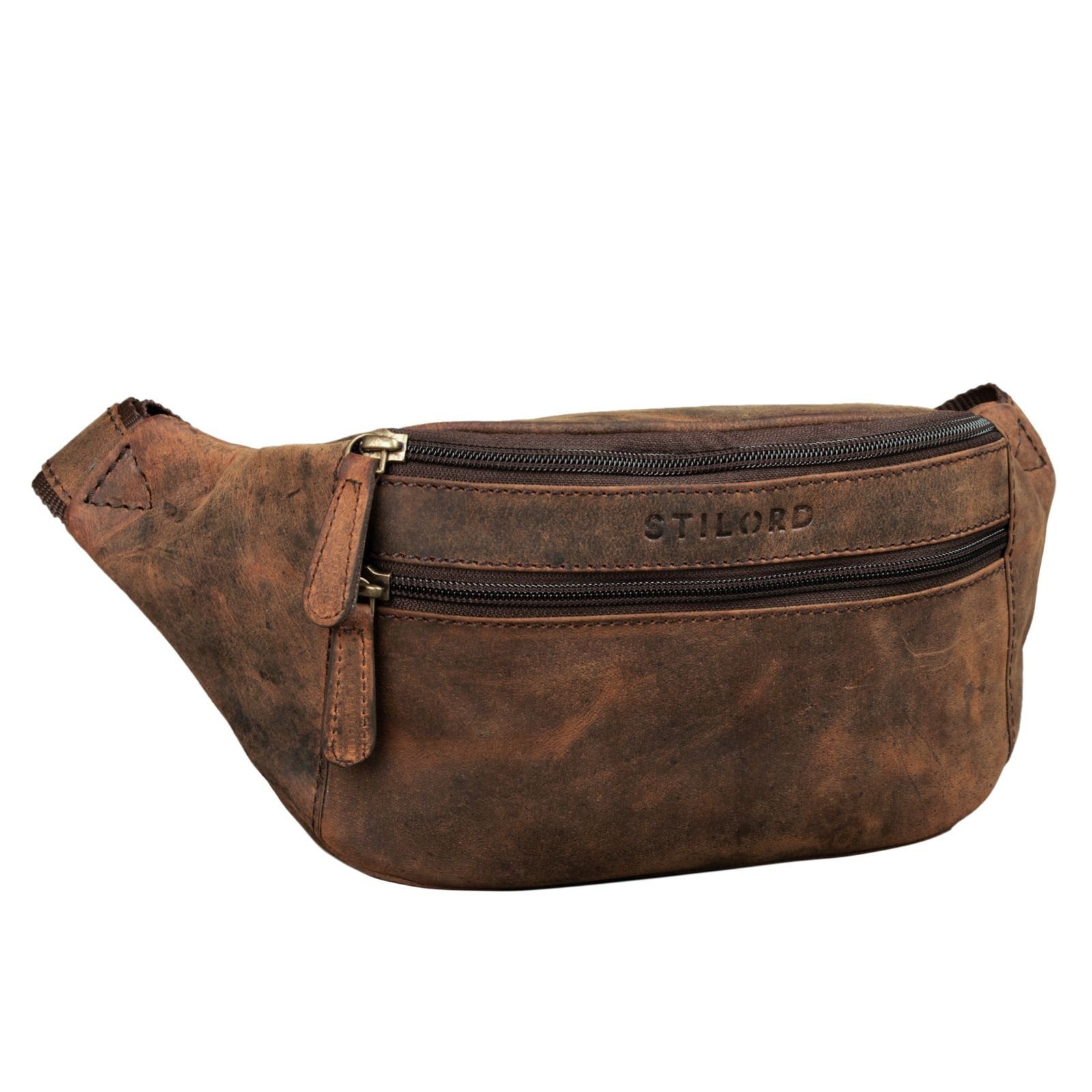 STILORD Bauchtasche "Marian" Gürteltasche Leder Vintage