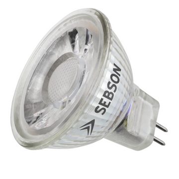 SEBSON LED-Leuchtmittel LED Lampe GU5.3/ MR16 warmweiss 5W 420lm Leuchtmittel Spot 36° 12V DC