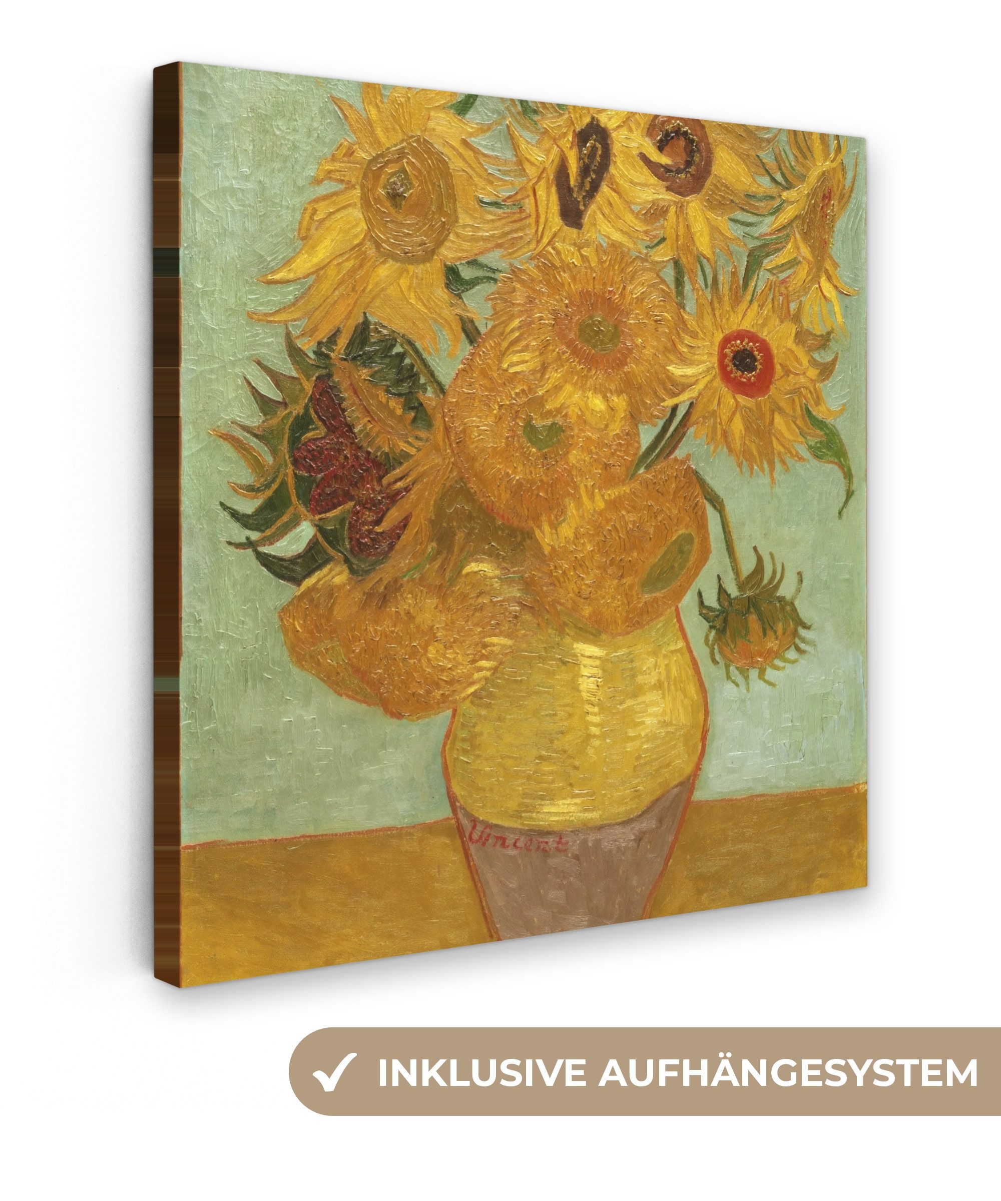 OneMillionCanvasses® Leinwandbild Sonnenblumen - Vincent van Gogh, Fotodruc günstig online kaufen