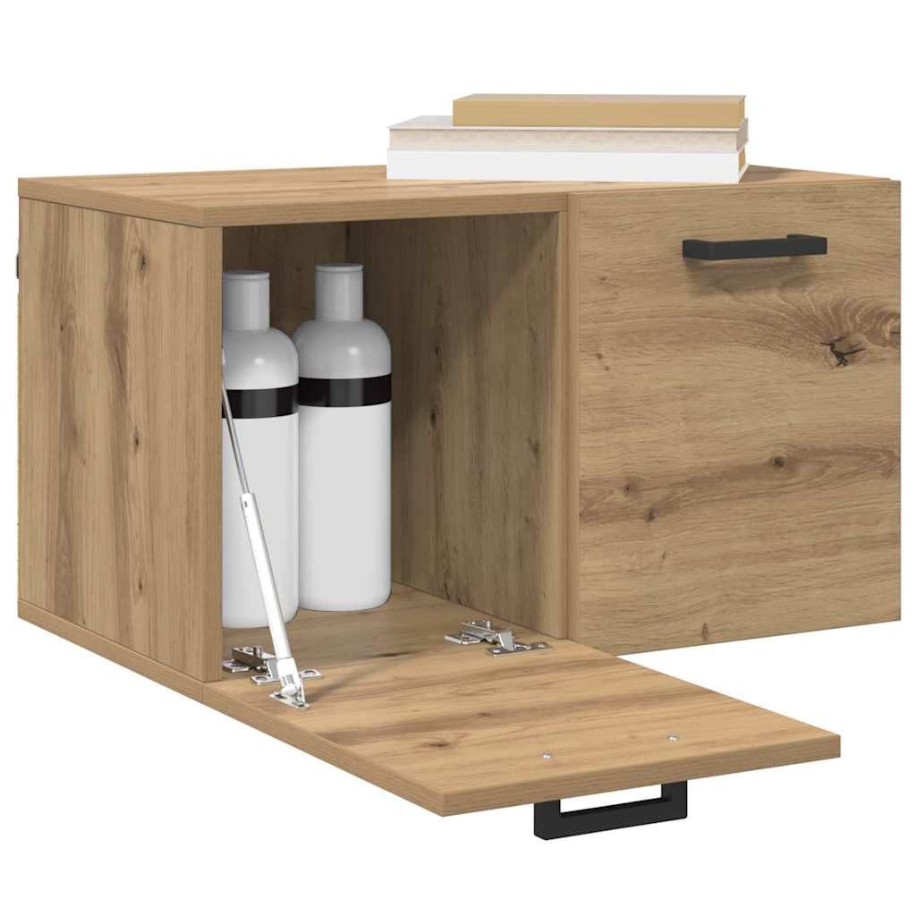 vidaXL Aktenschrank 60 x 36,5 x 35 cm Wandschrank Eiche handwerklich 60x365x35 cm Spanplat