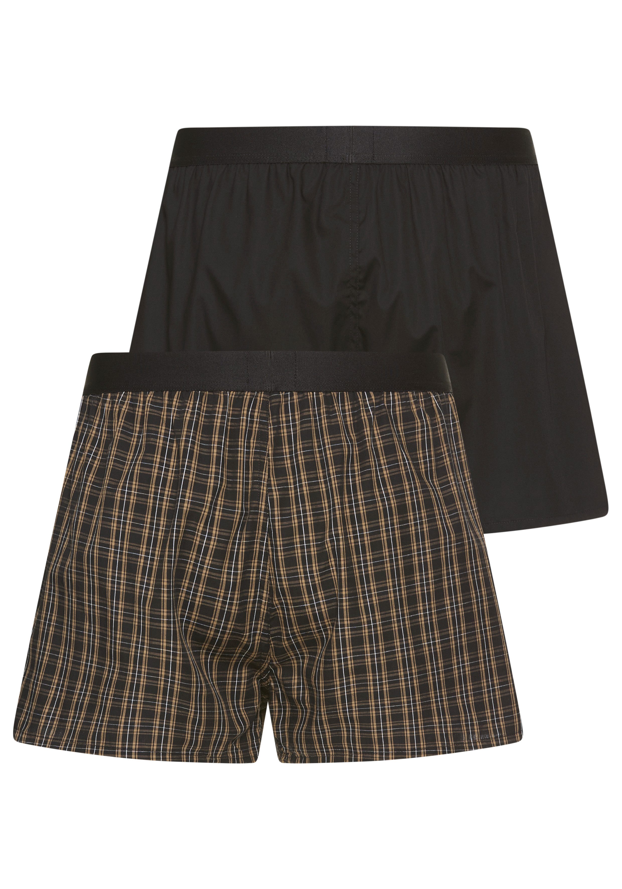 BOSS Pyjamashorts 2P Boxer Shorts EW (Packung, 2-tlg., 2er) mit Logobund