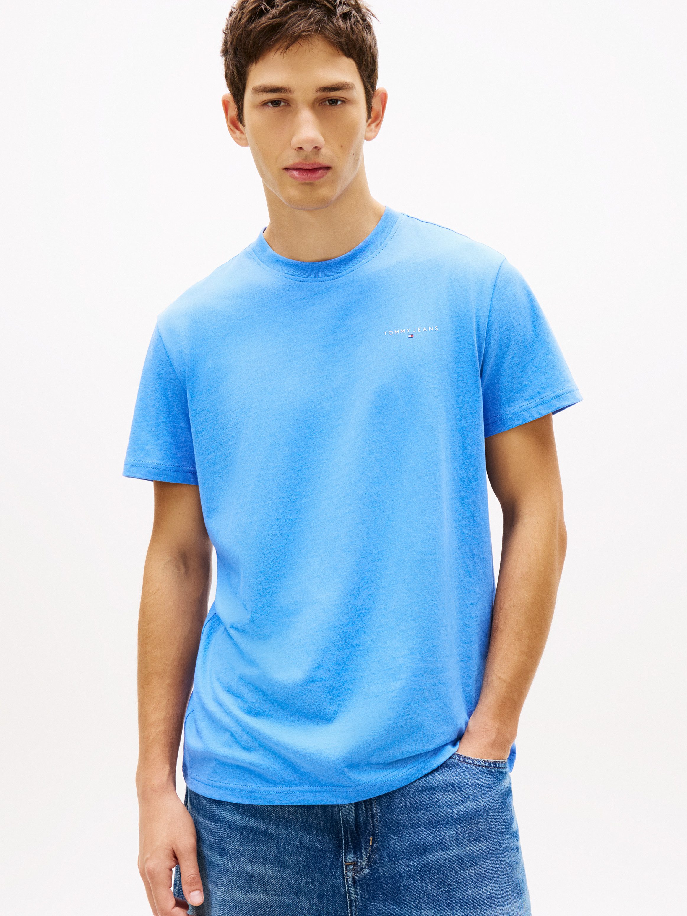 Tommy Jeans T-Shirt TJM SLIM FIT LINEAR 2PACK (Packung, 2-tlg) Rundhals, Jersey – Bild 2 von 5