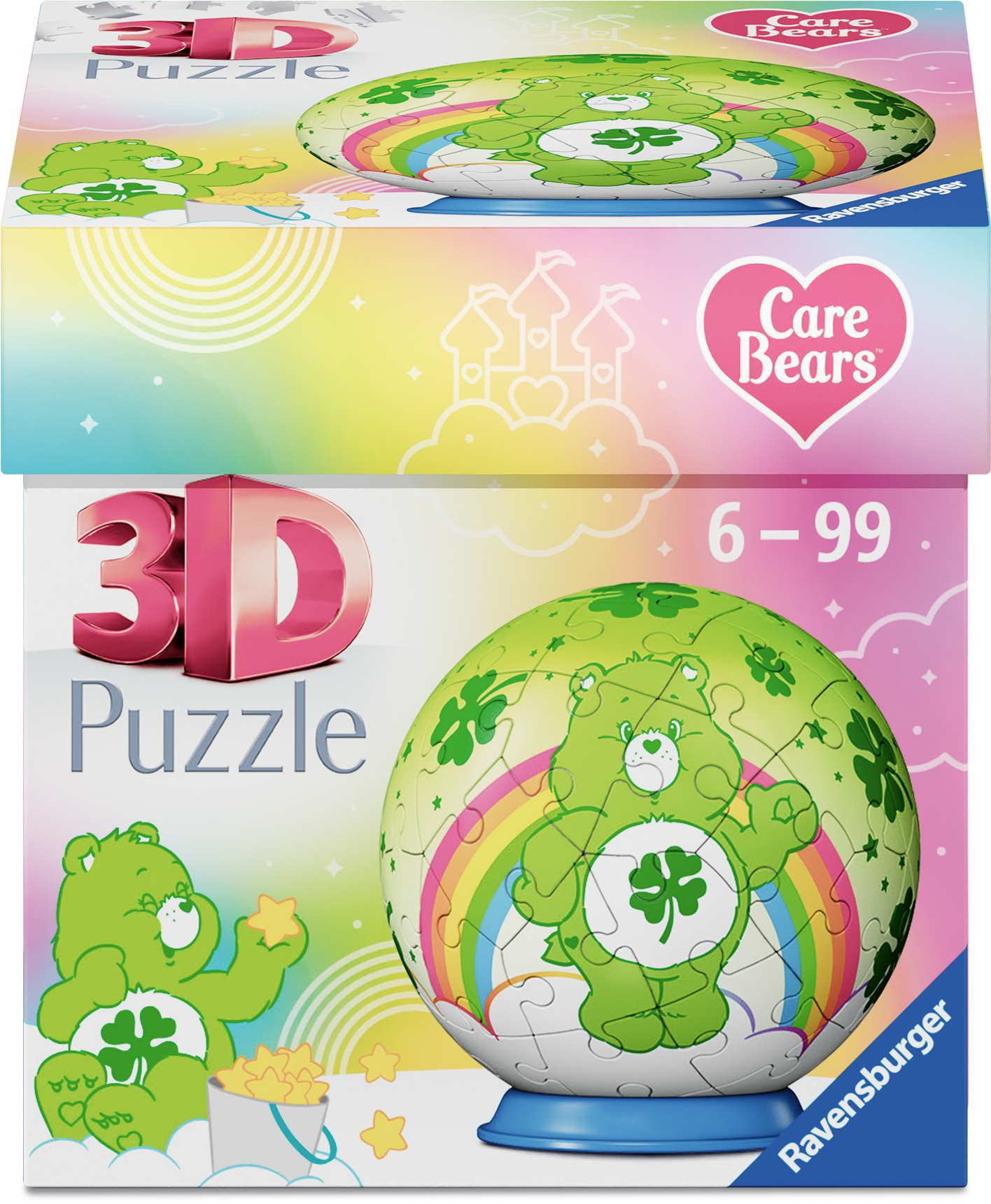 Ravensburger Puzzle 54 Teile 3D Puzzle-Ball Care Bears Good Luck Bear 12008073, Puzzleteile