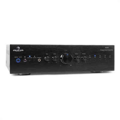 Auna CD708 Audioverstärker (Anzahl Kanäle: 5 Stereo-Cinch-Line-Eingänge für CD-Player, Tuner sowie AUX-Quellen und, 160 W)