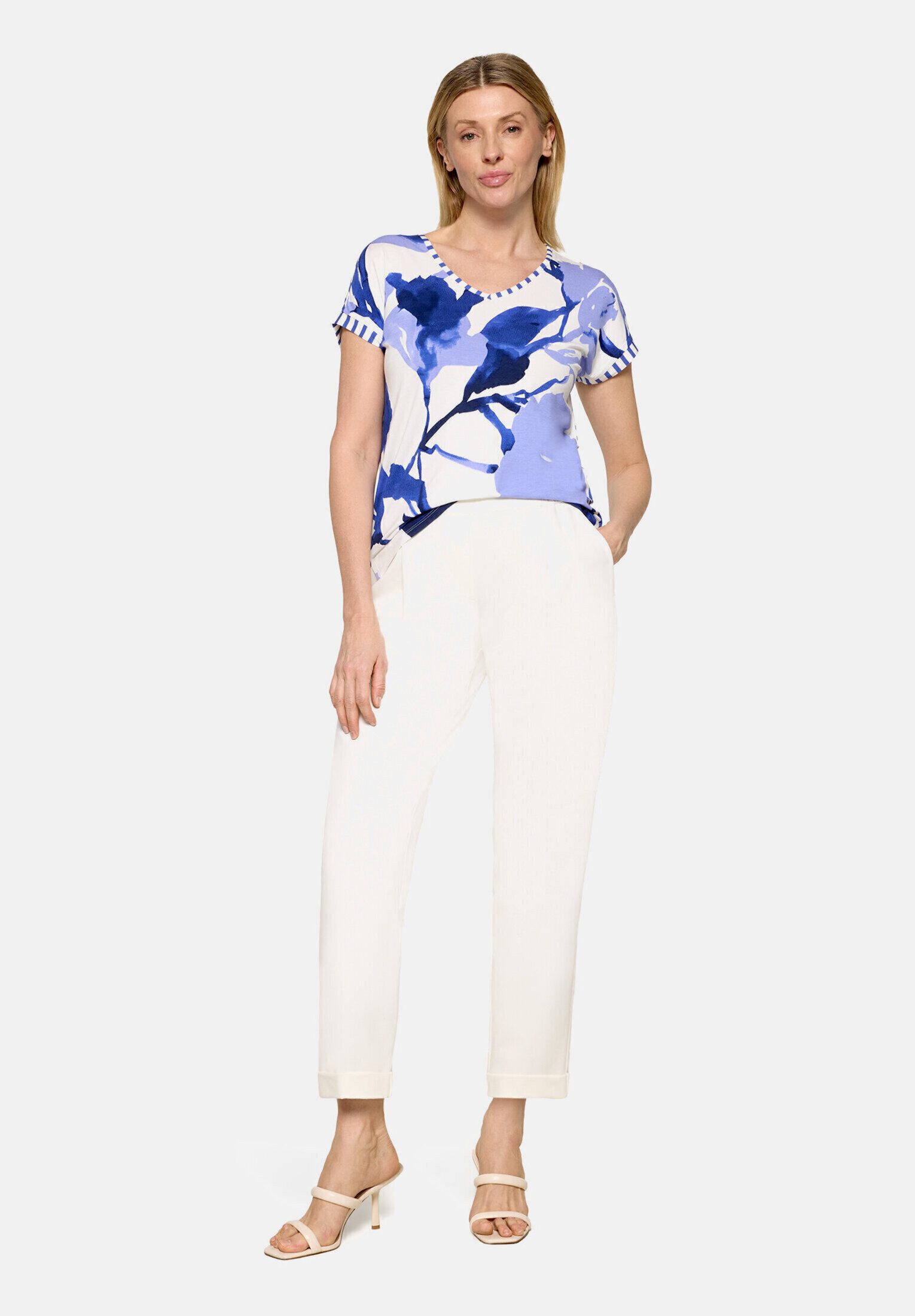 Betty Barclay Kurzarmshirt Damen mit Ringel (1-tlg)