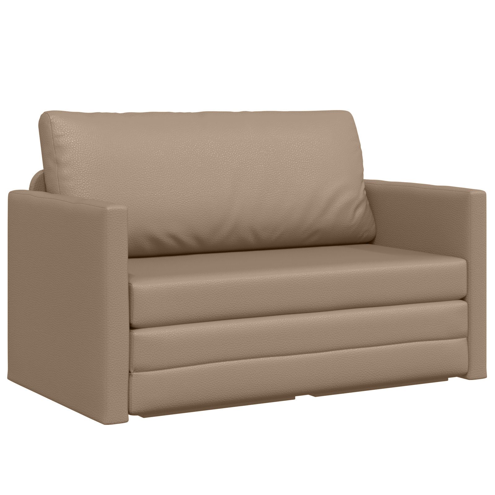 vidaXL Sofa Futonsofa 2-in-1 Cappuccino 124x71x78 günstig online kaufen