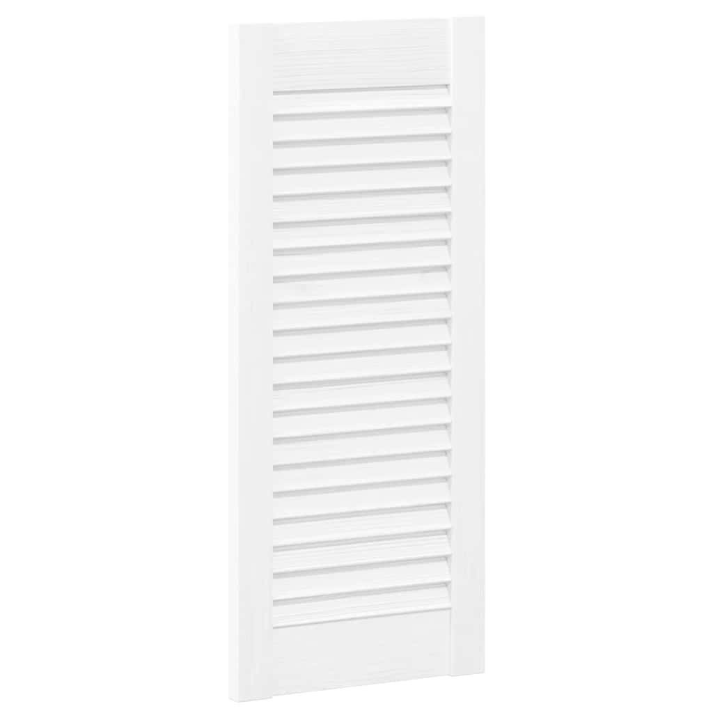 vidaXL Schranktür Schranktür Lamellen-Design Weiß 69x29,5 cm (1 St)