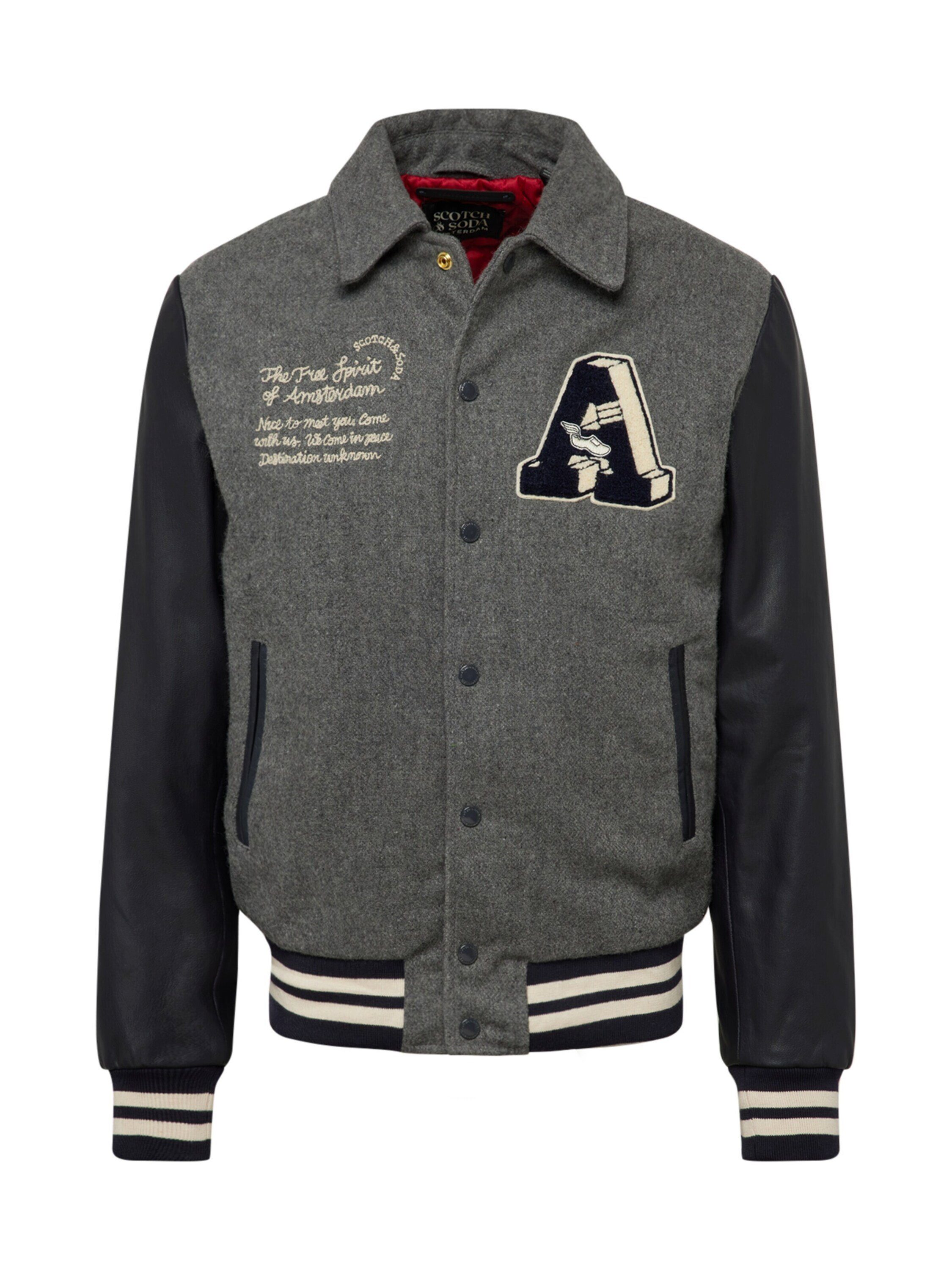 Scotch & Soda Lederjacke Varsity (1St)