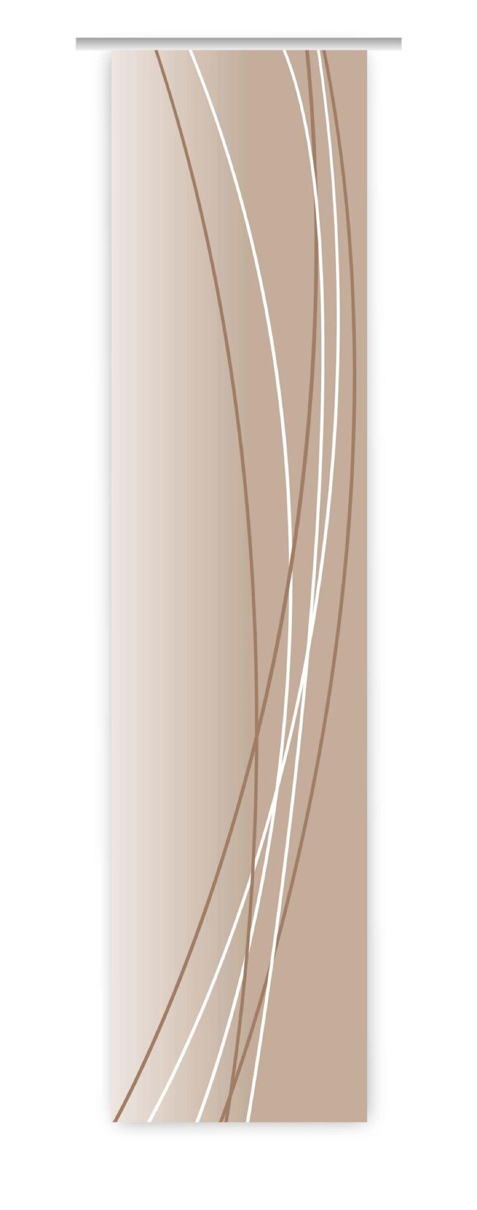 gardinen-for-life Schiebegardine Linea Cappuccino dark rechts günstig online kaufen