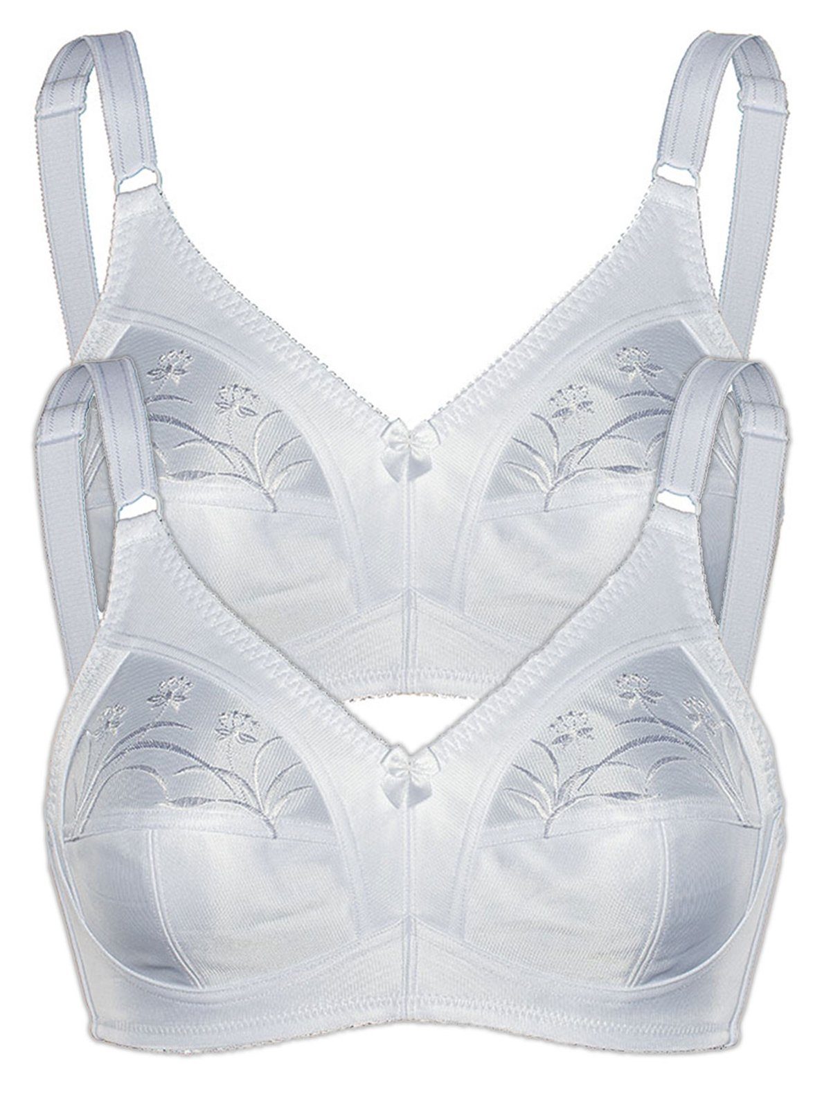 Sassa Set: Bügelloser BH 2er Sparpack Soft BH ohne Bügel FUNCTIONAL BRAS (Spar-Set, 2-tlg) -