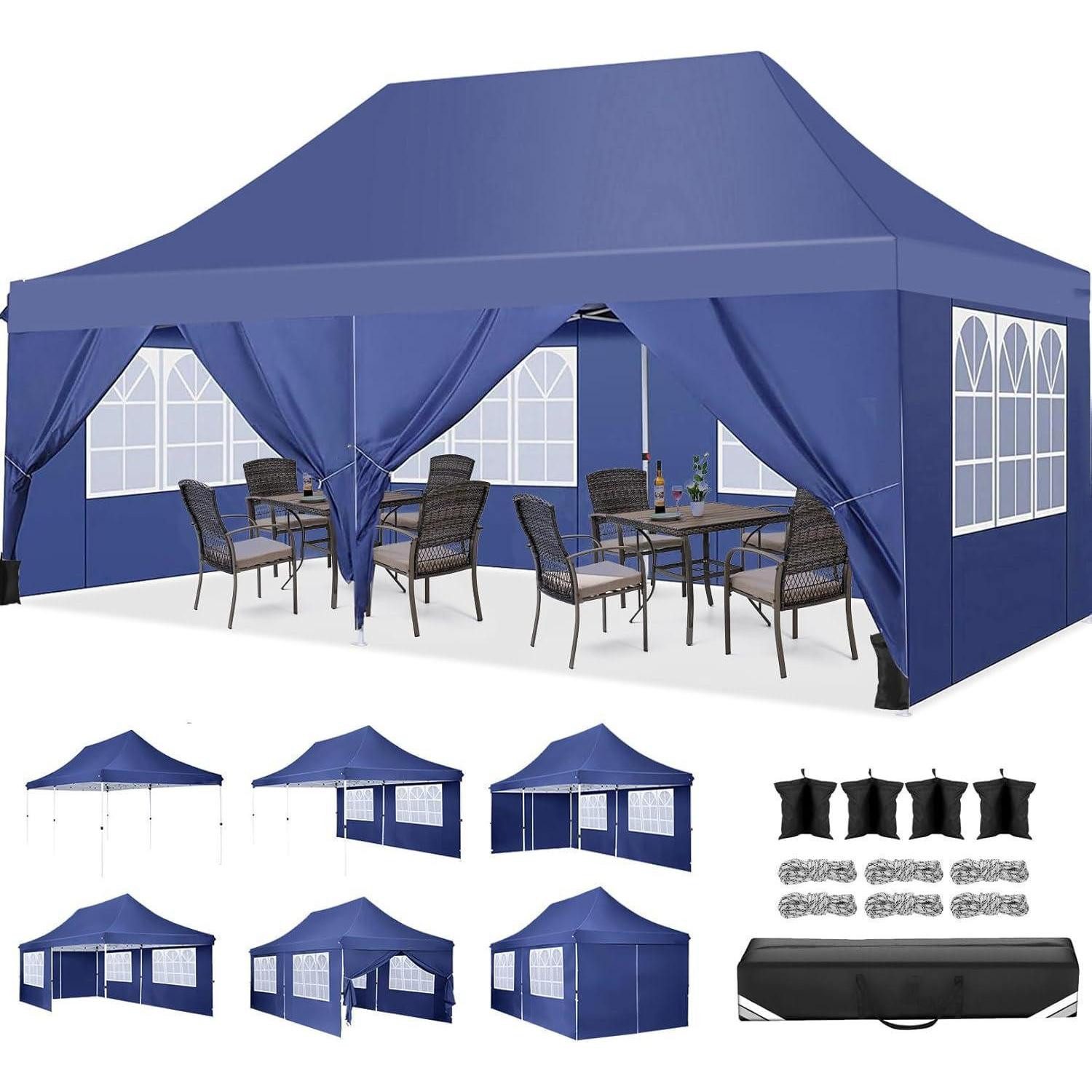 COBIZI Faltpavillon "Faltpavillon 3x6m Wasserdicht Stabil Winterfest Partyzelt