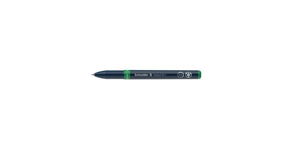 SCHNEIDER Tintenroller Tintenroller Topball 811 0,5mm grün Rundspitze nicht dokumentenecht