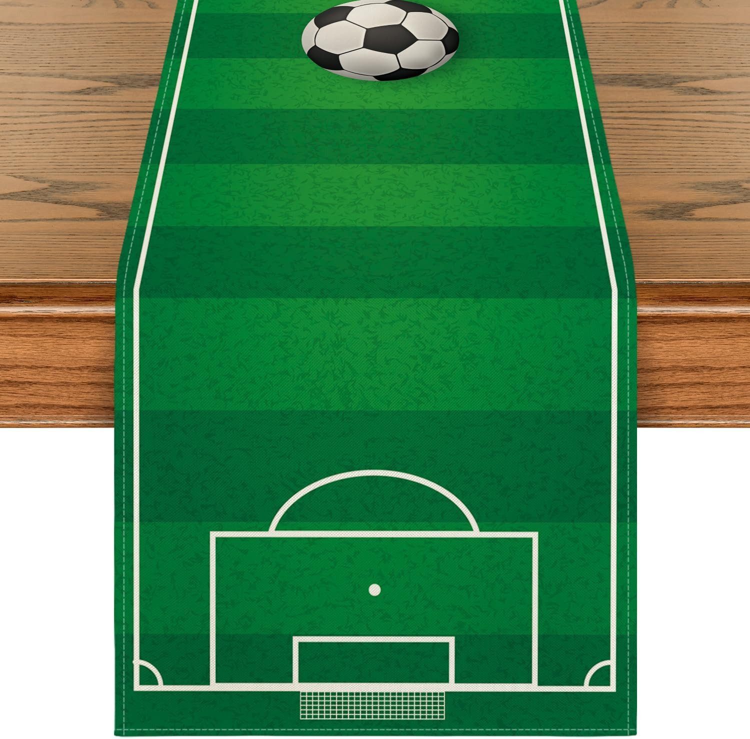Bomiclss Gartentischdecke Sport Fussballfeld Fußball Tischläufer, Waschbar Küche Esstisch