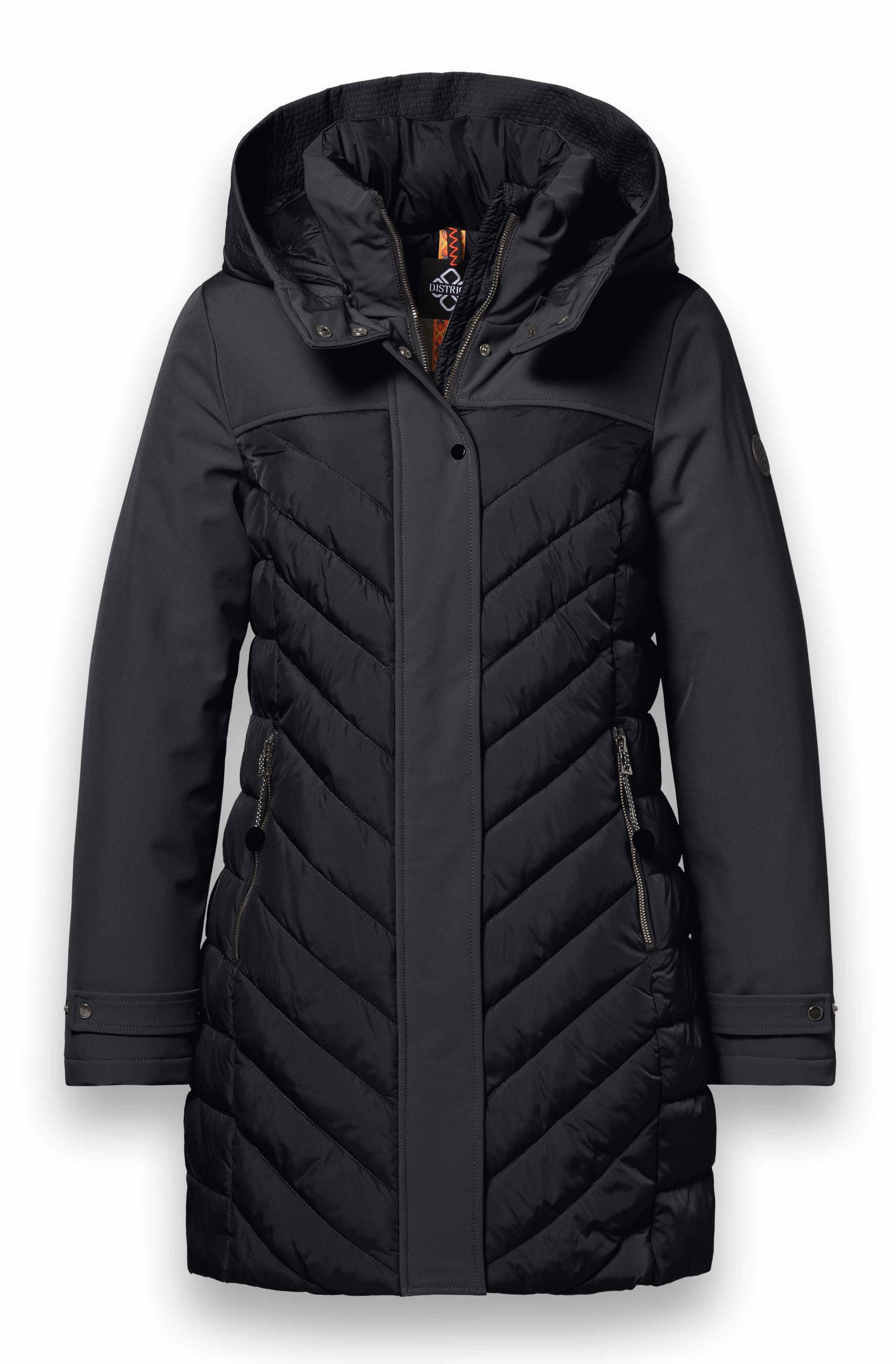 District Wintermantel St Moritz (warm, wasserabweisend) schwarz Damen